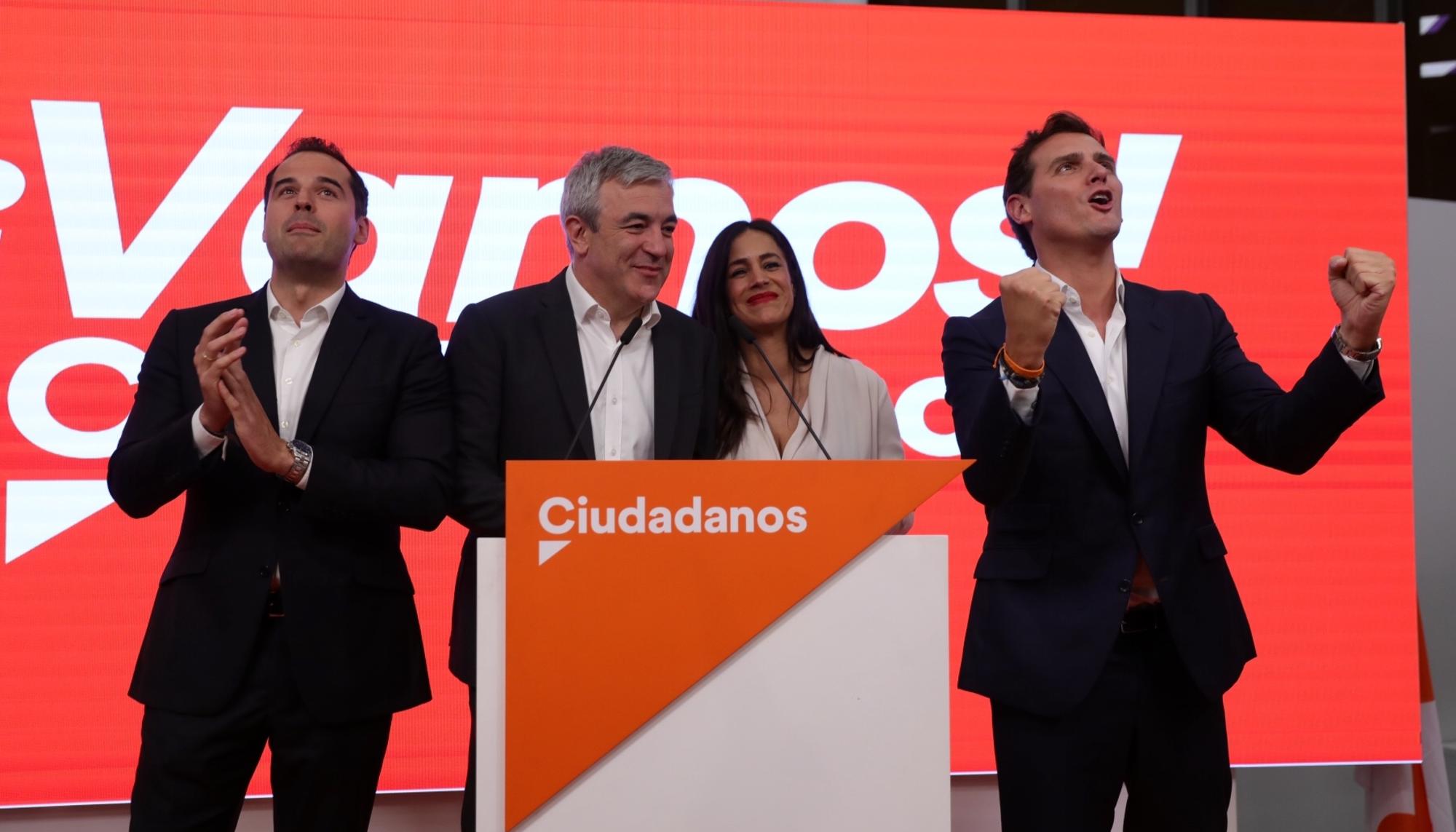 Noche electoral Ciudadanos 26M Luis Garicano Albert Rivera