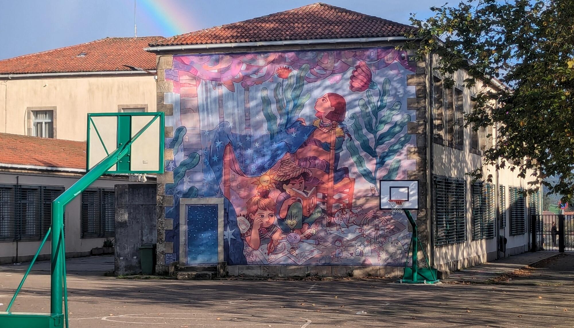 Mural CEIP Apóstolo Santiago (Almáciga)