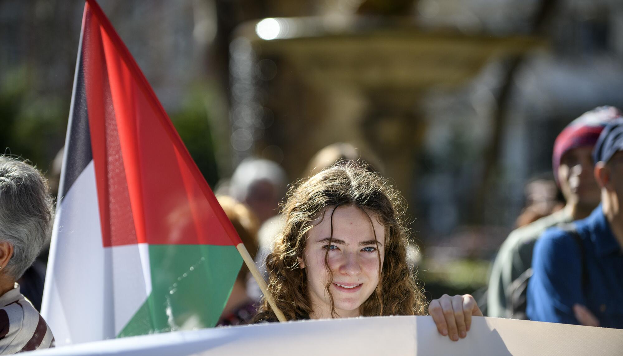 Manifestación del 17 de febrero "Libertad para Palestina".