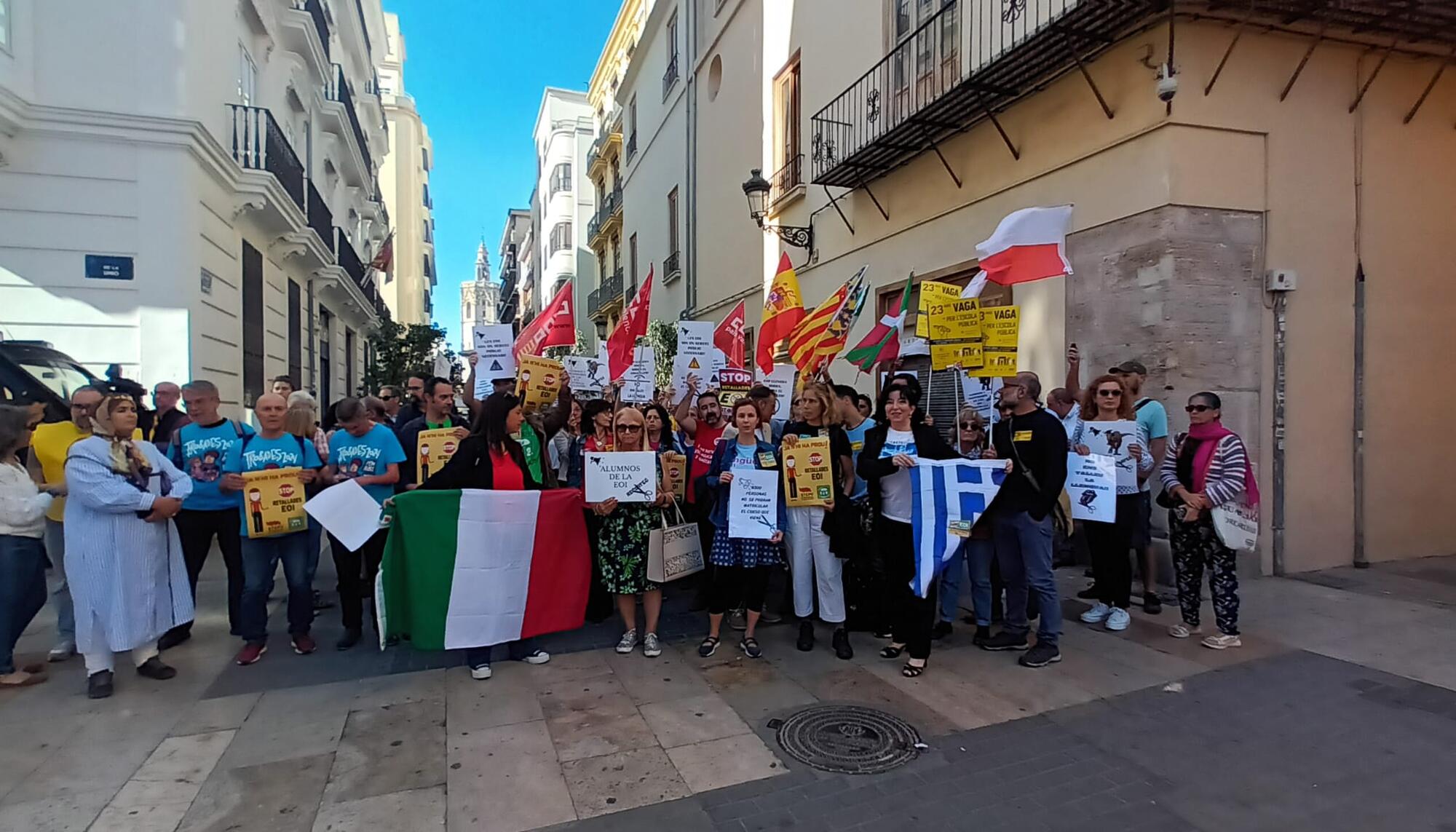 Concentracion escuelas de idiomas corts