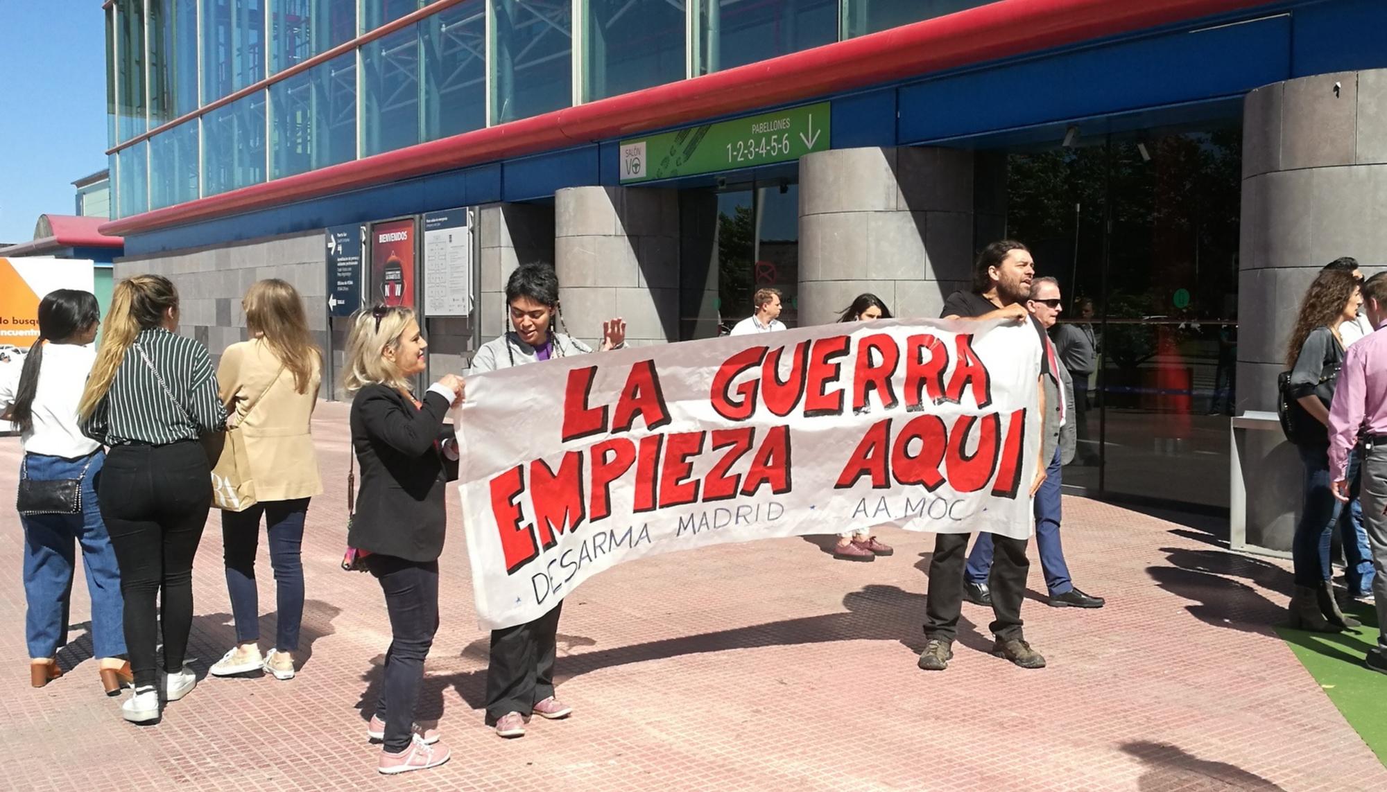 La guerra empieza aquí. Protesta en Madrid (2019).