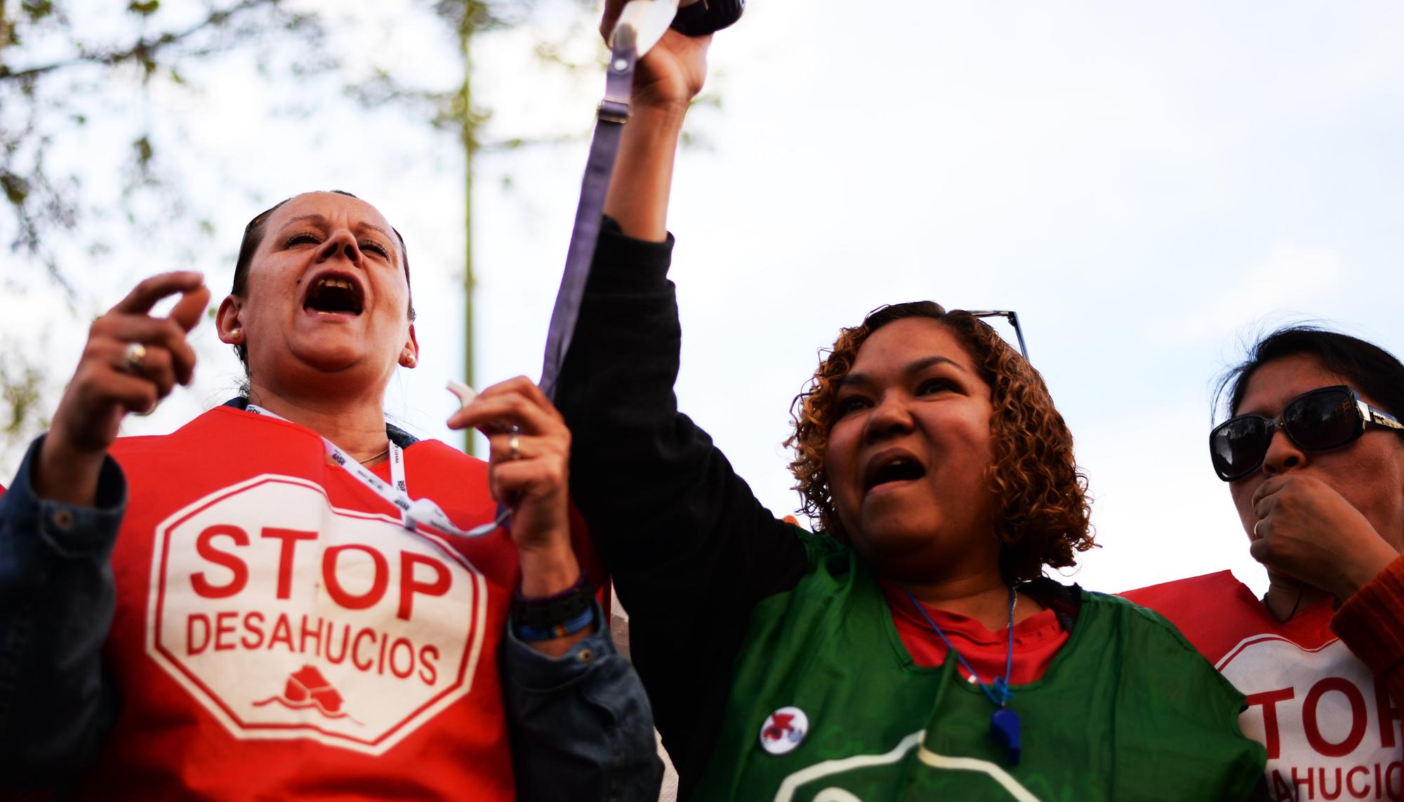 Mujeres en movimiento de vivienda 