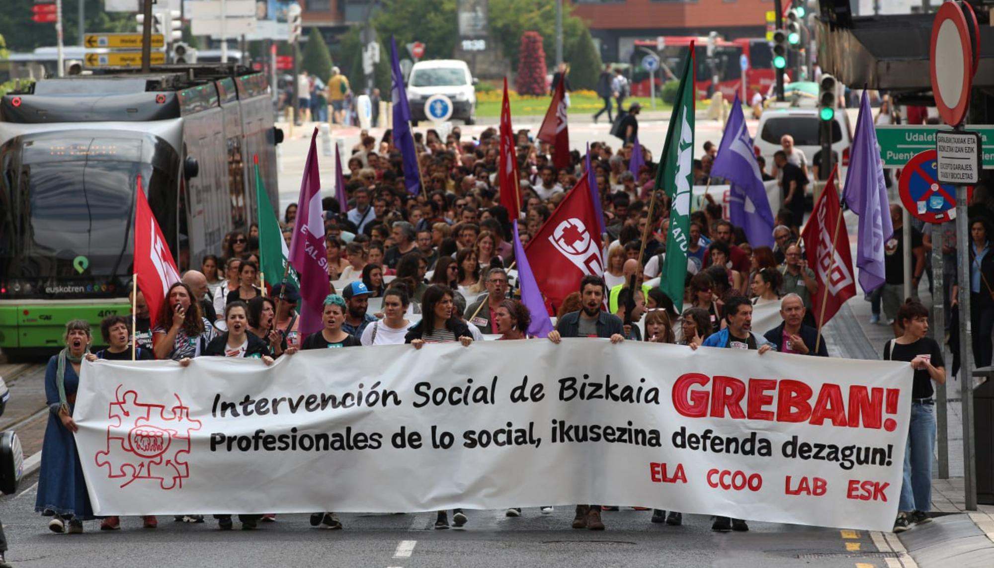 Huelga intervención social