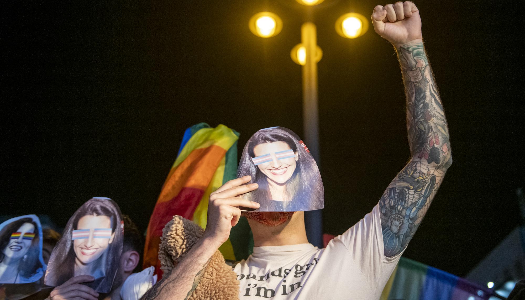 Manifestación contra derogación leyes LGTBI Madrid 2