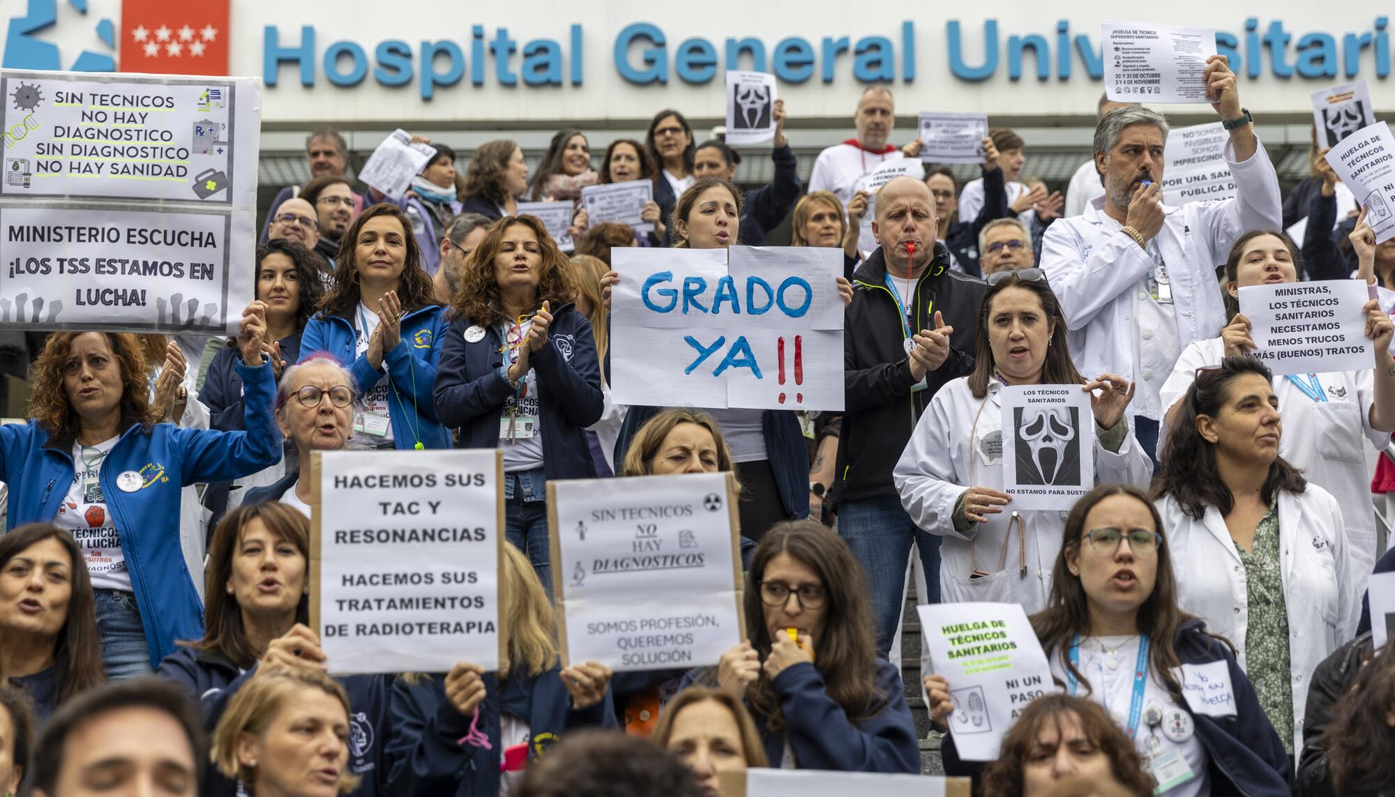 Huelga Técnicos superiores sanitarios Gregorio Marañón - 1