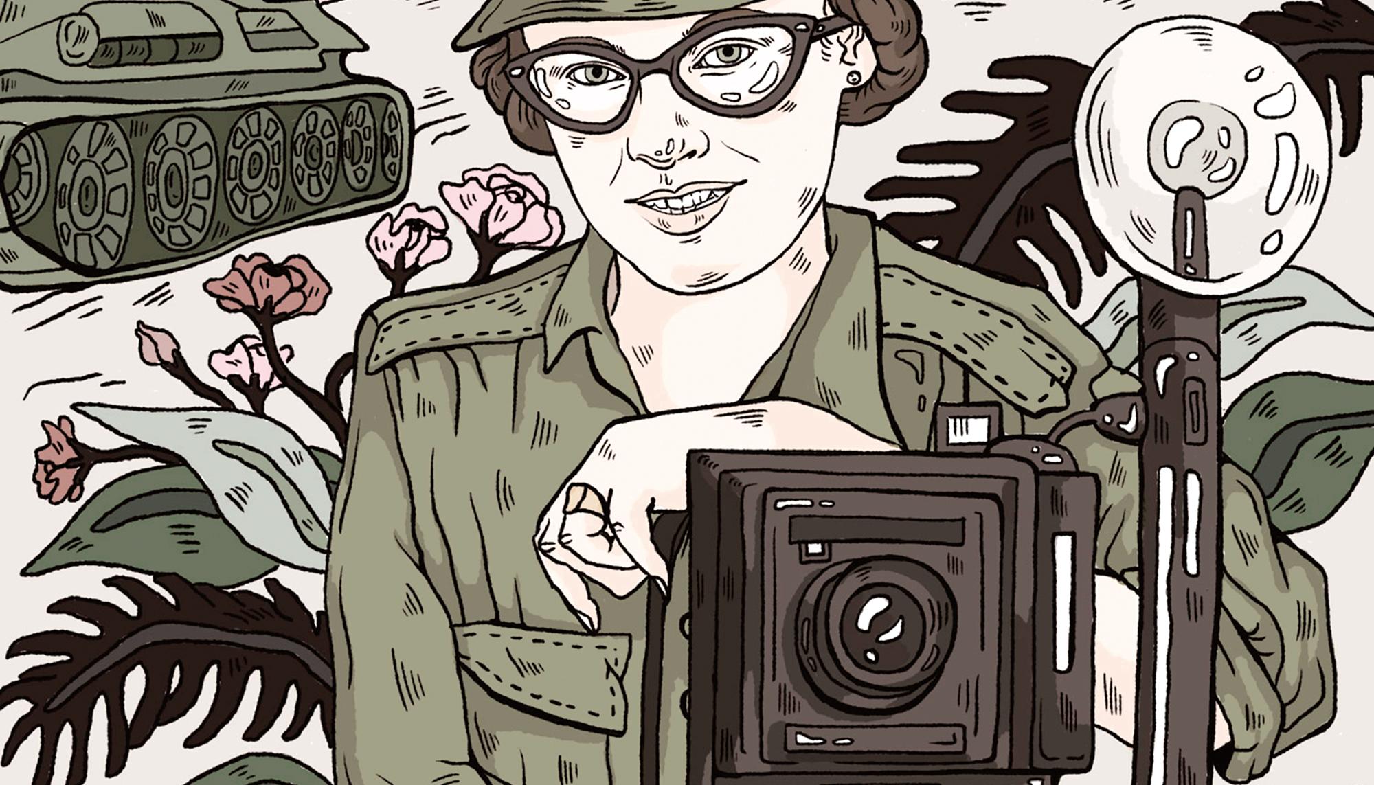 Ana Mushel. Retrato de Dickey Chapelle para Oh Comely Magazine.