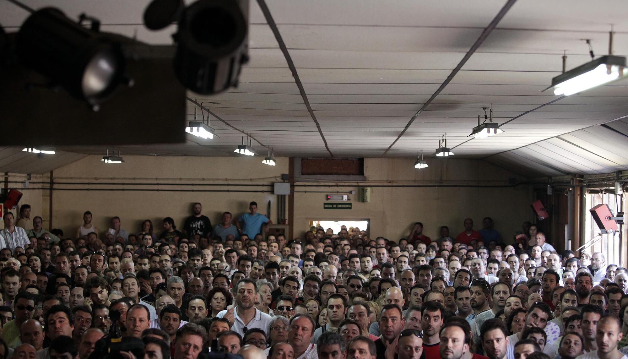 Asamblea de los conductores de Metro