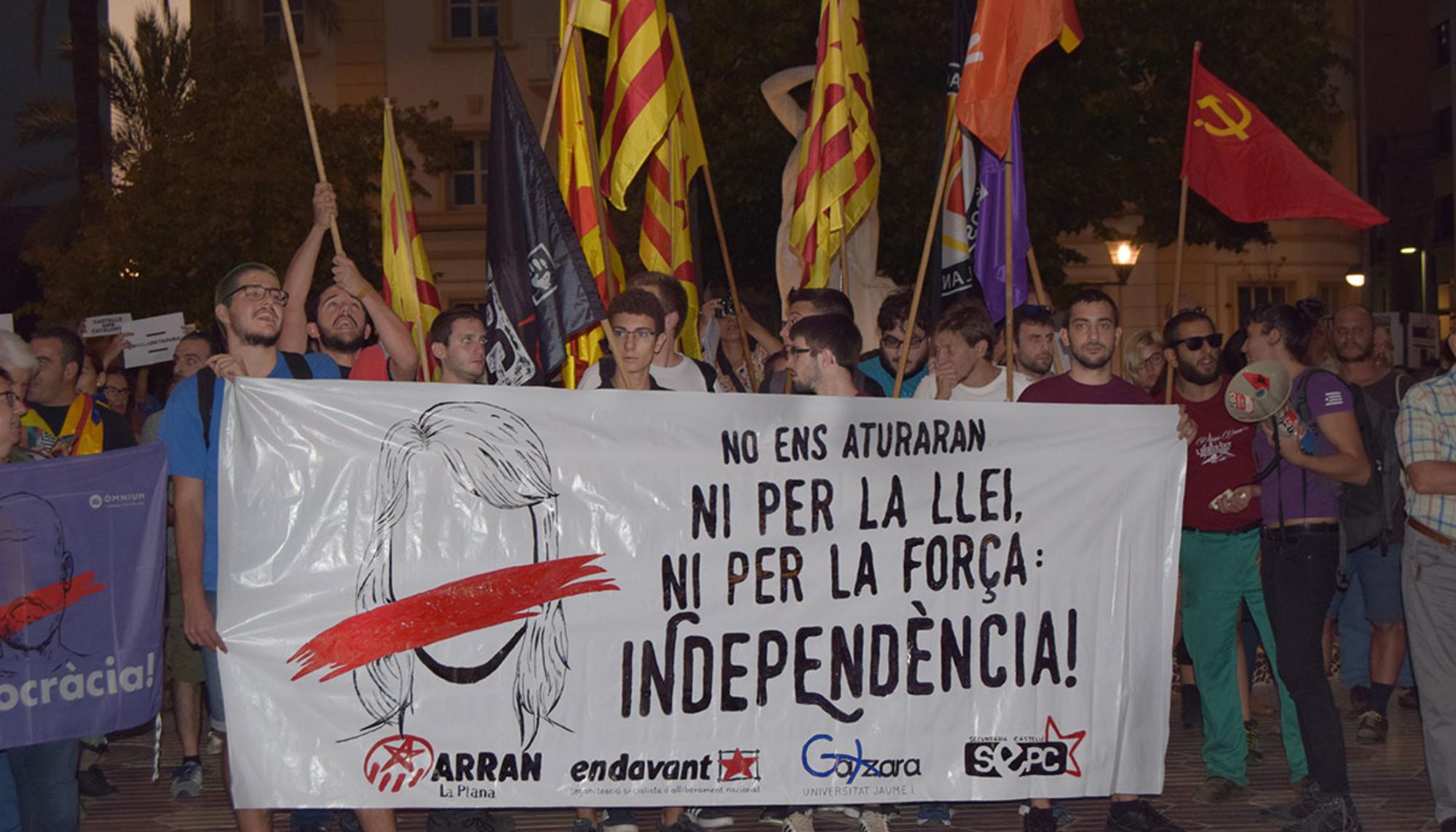 Concentracion Castellón apoyo Catalunya