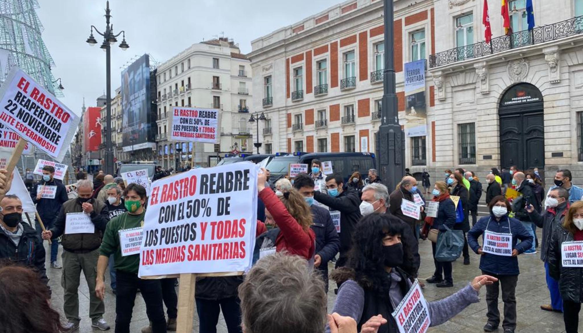 Manifestación por la reapertura de El Rastro 4