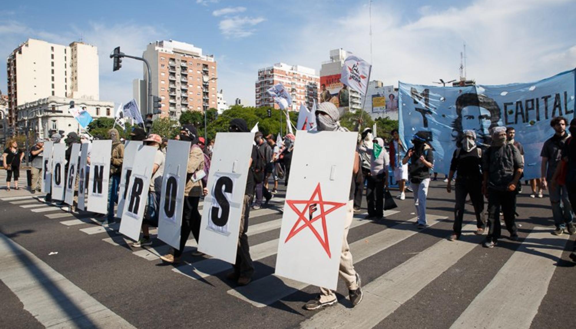 Protesta en Buenos Aires contra el encuentro del G20, el 30 de noviembre de 2018.