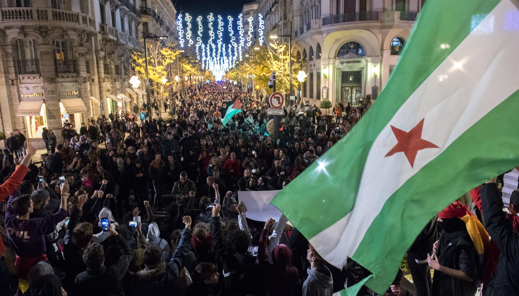 Manifestación Antifascista en Granada