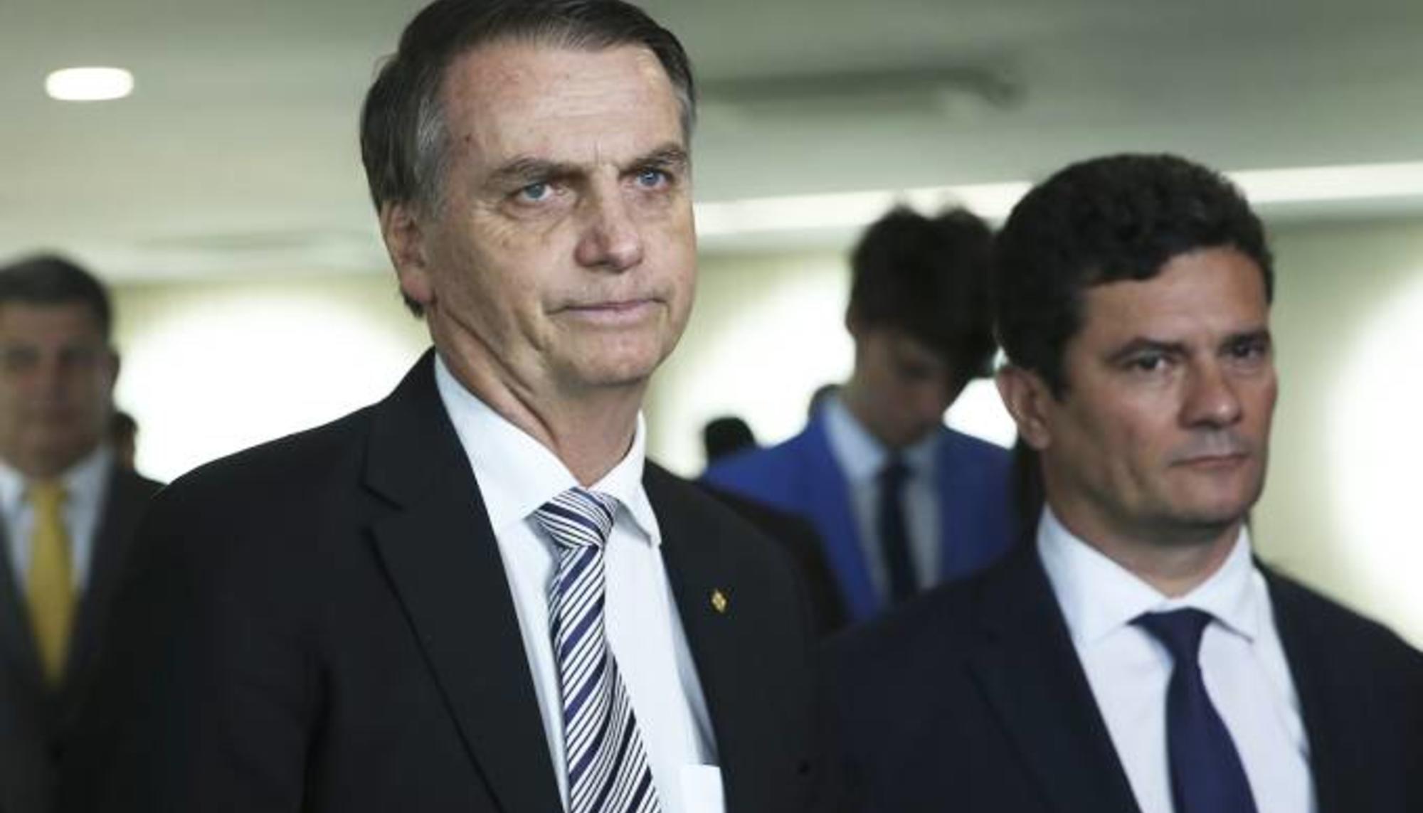 Jair Bolsonaro y el Ministro Sergio Moro