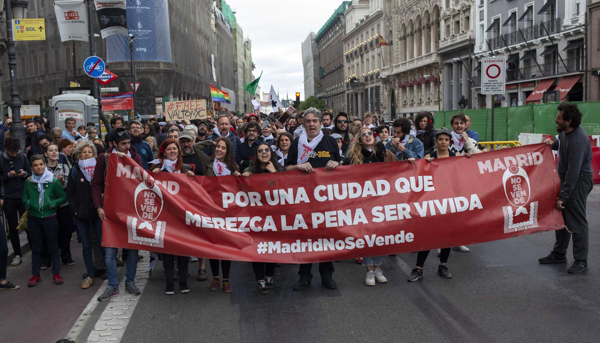 Manifestación Madrid no se vende