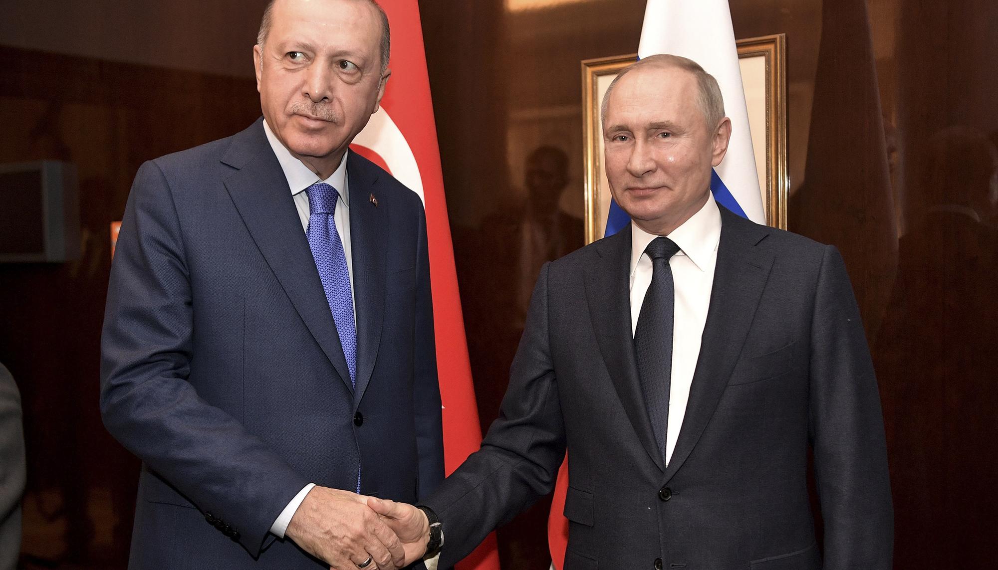 Presidentes de Turquía y Rusia