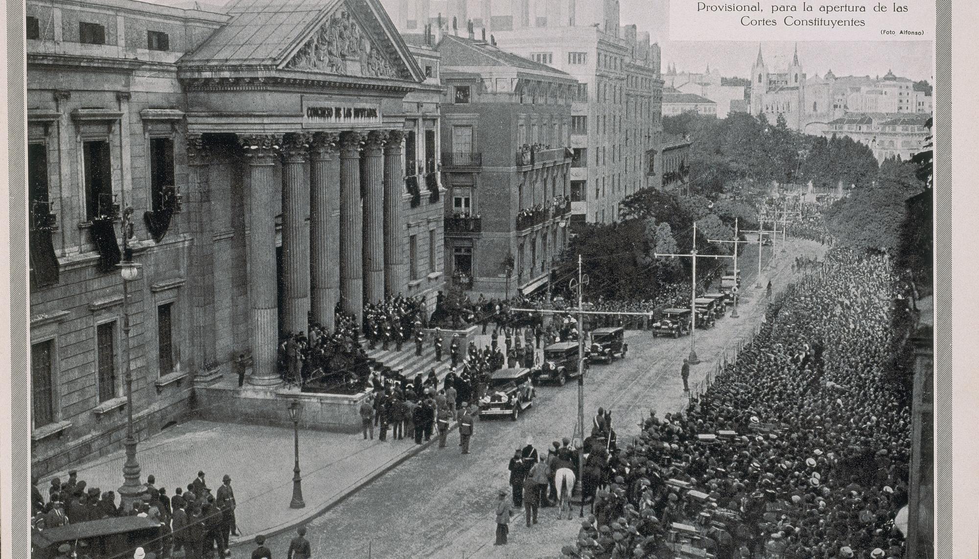 Apertura de las cortes constituyentes de la II República.