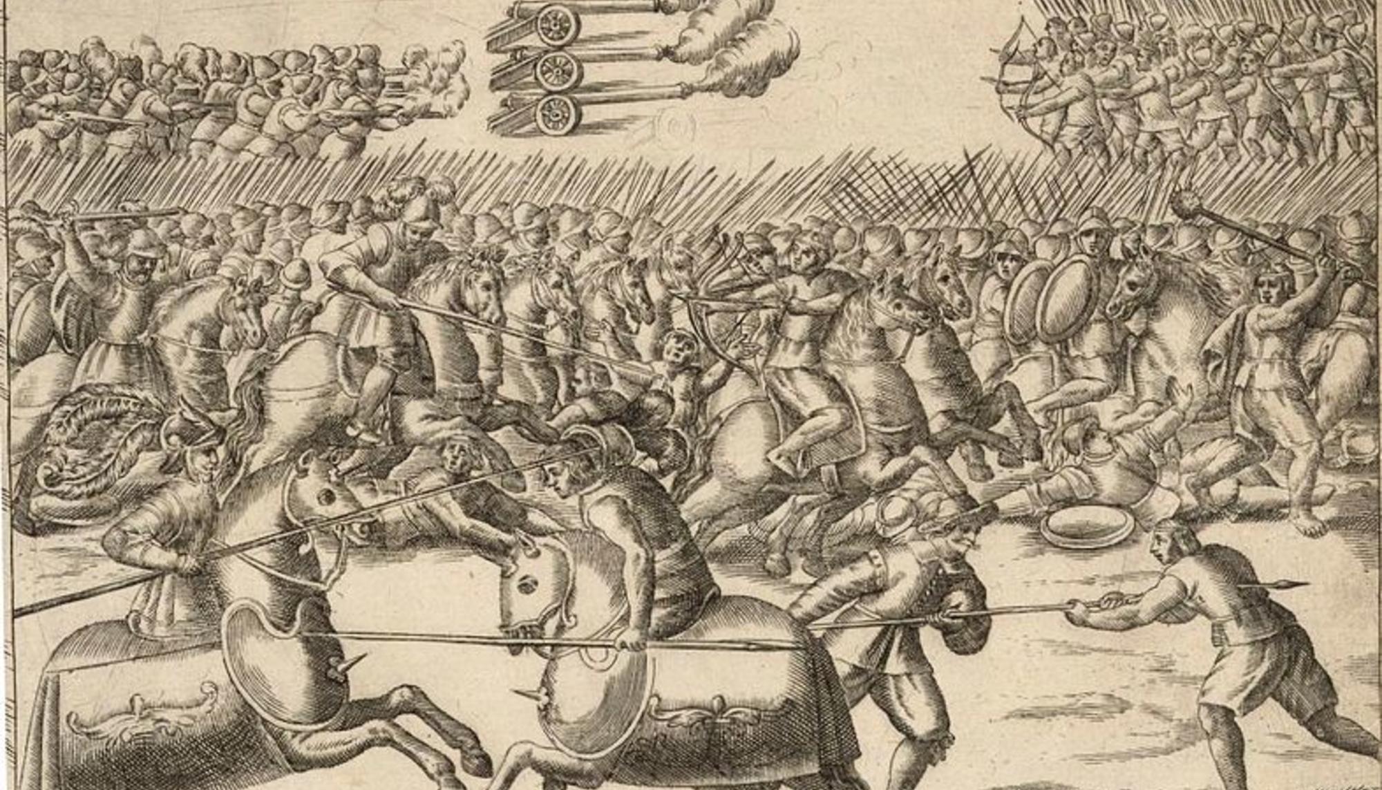 Batalla ente españoles y mapuches 