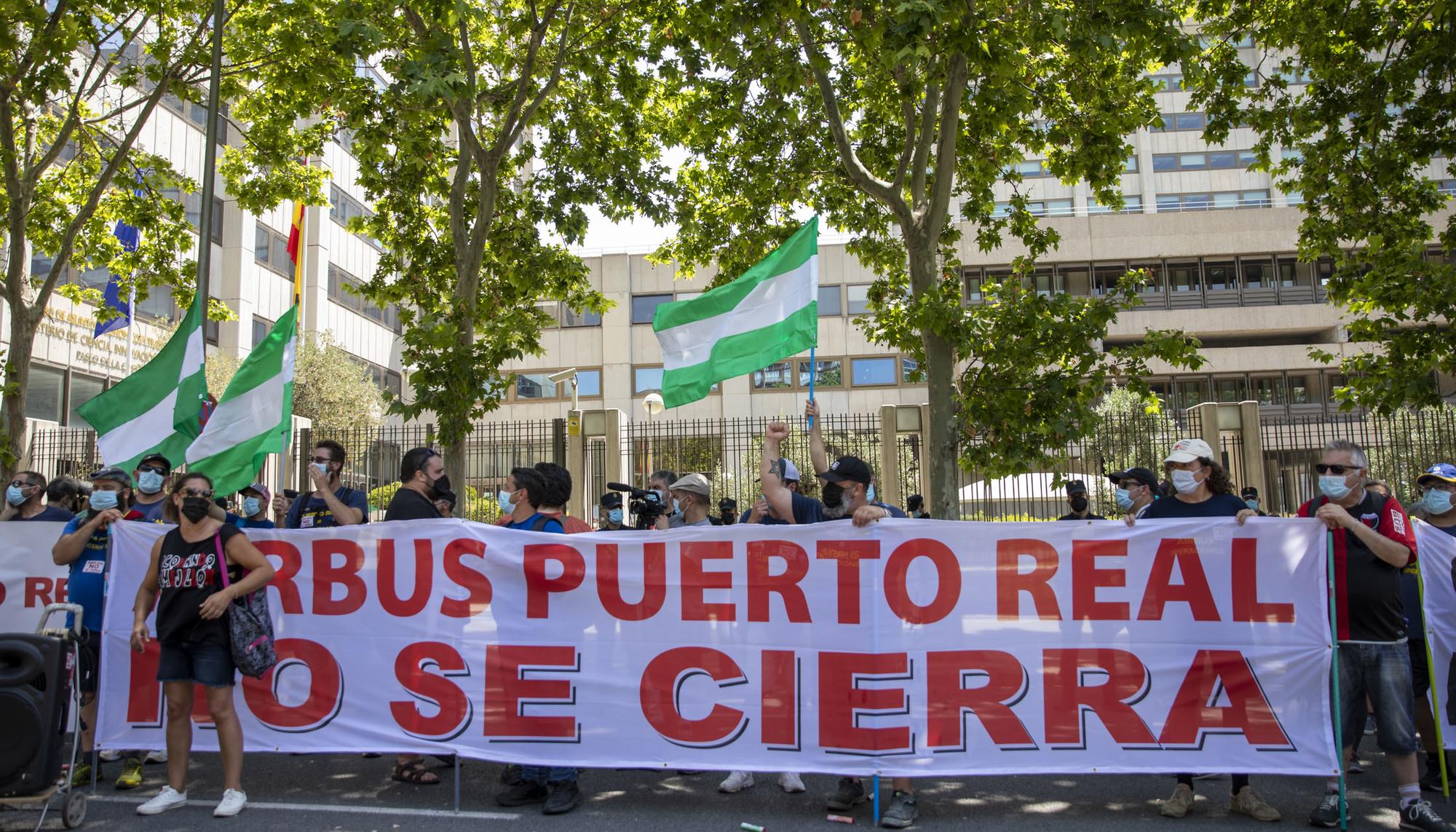 Marcha Airbus Puerto Real Ministerio Industria - 3