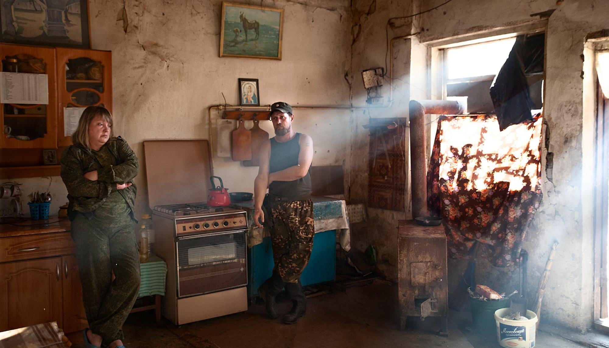 Milicia de la Republica Popular de Lugansk, primera línea, 2017