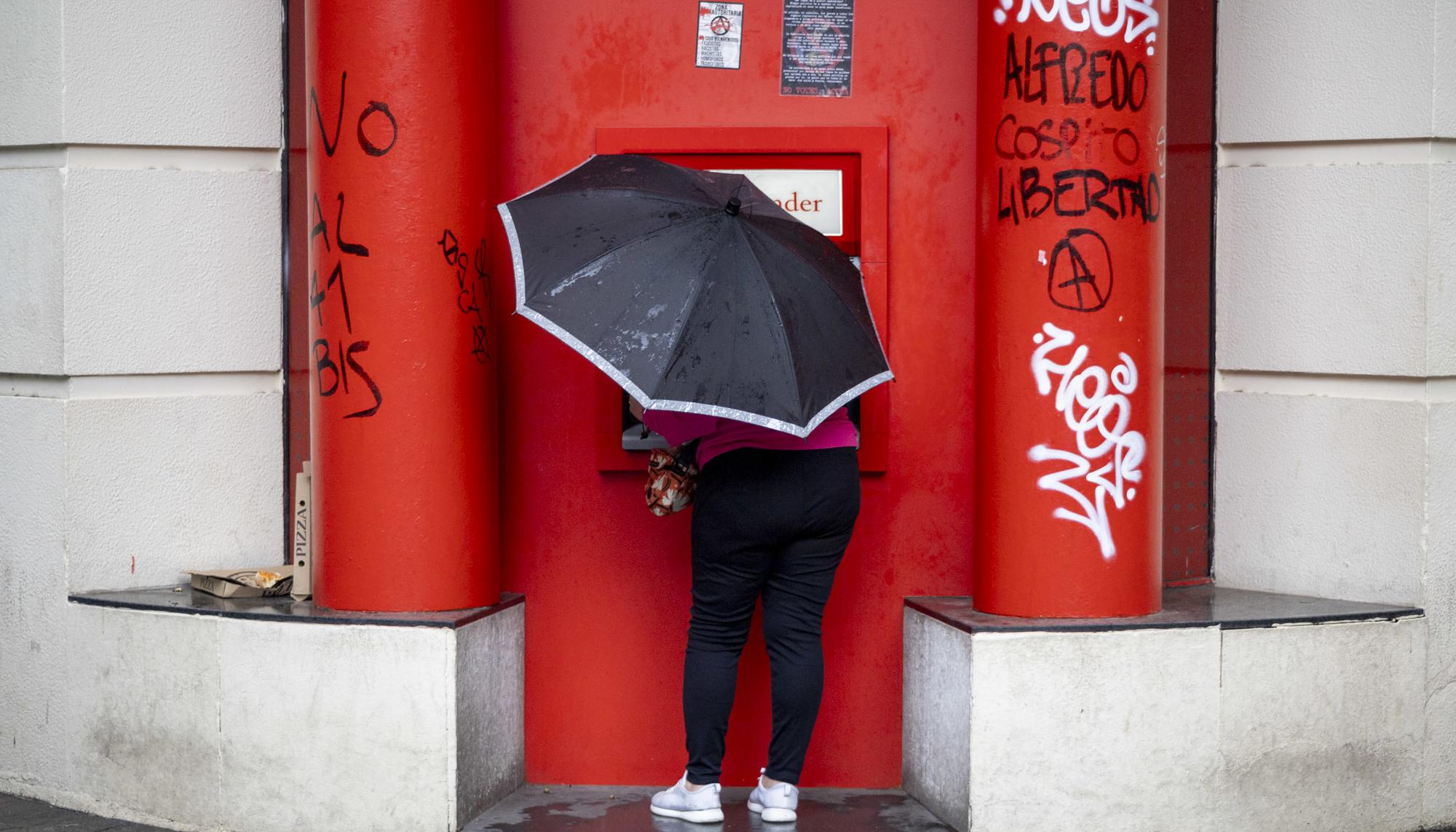 Lluvia en Madrid - 4 Cajero automatico