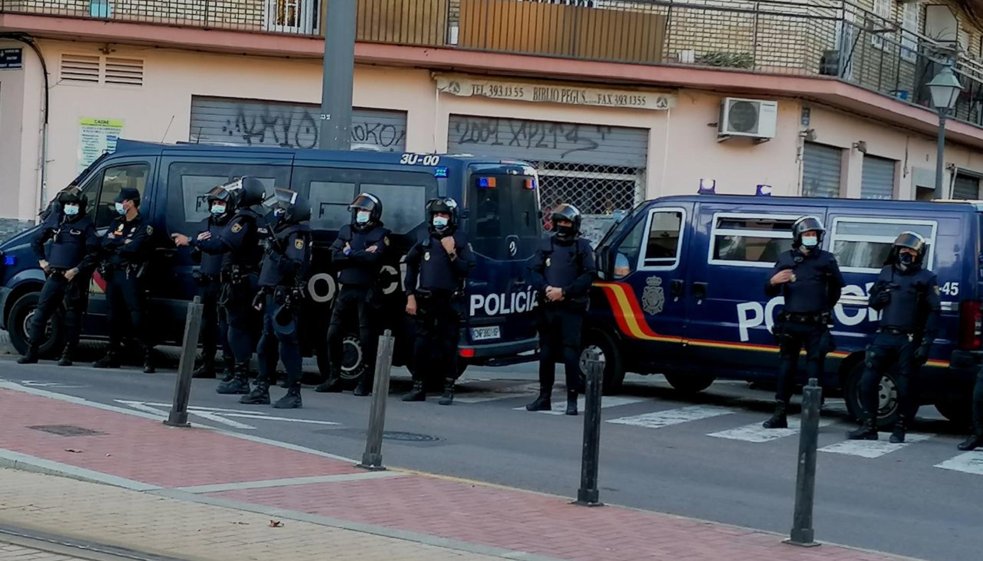 policia benimaclet 12 octubre