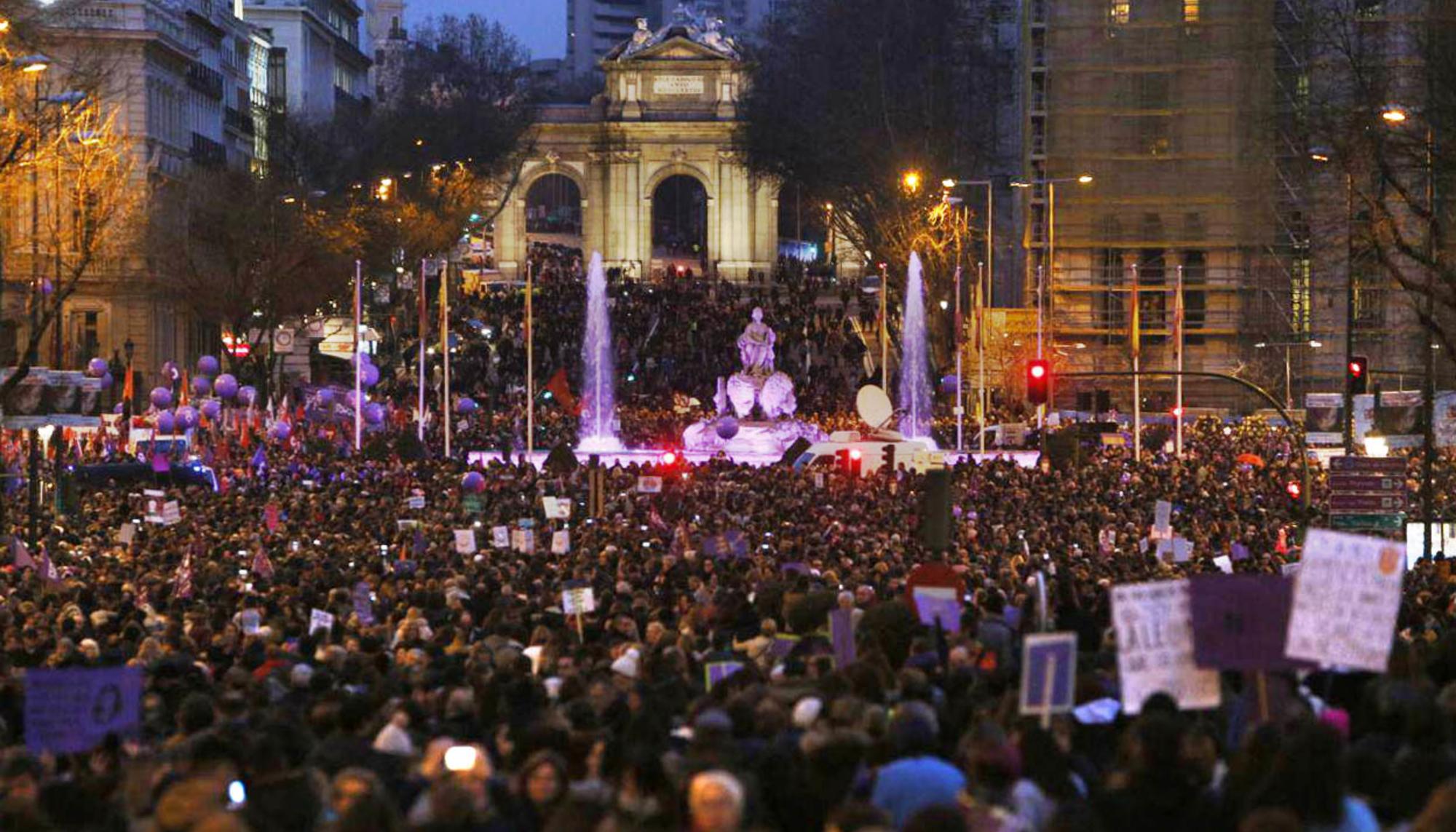 Manifestación 8M Cibeles