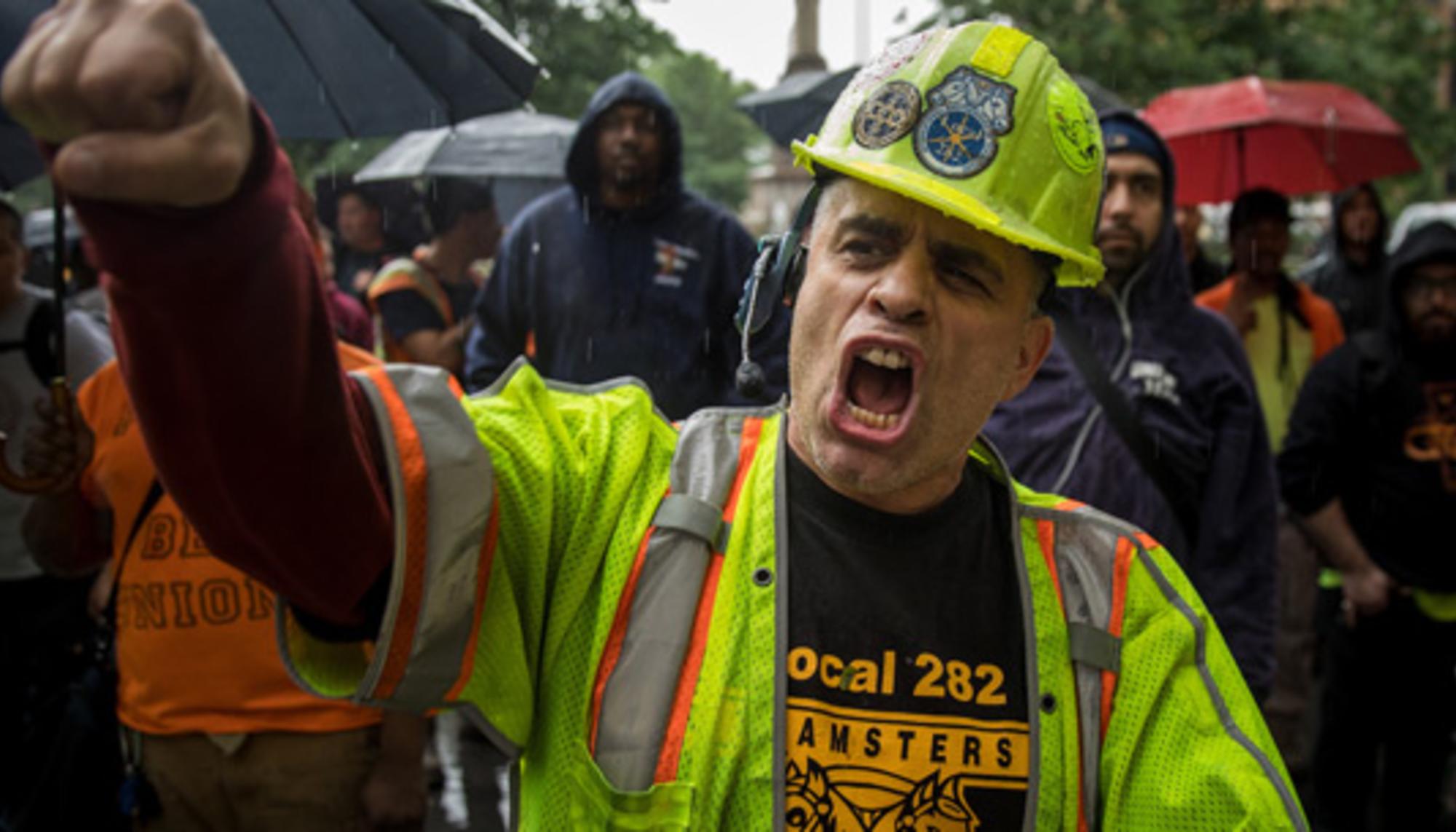 Protesta construcción en Nueva York