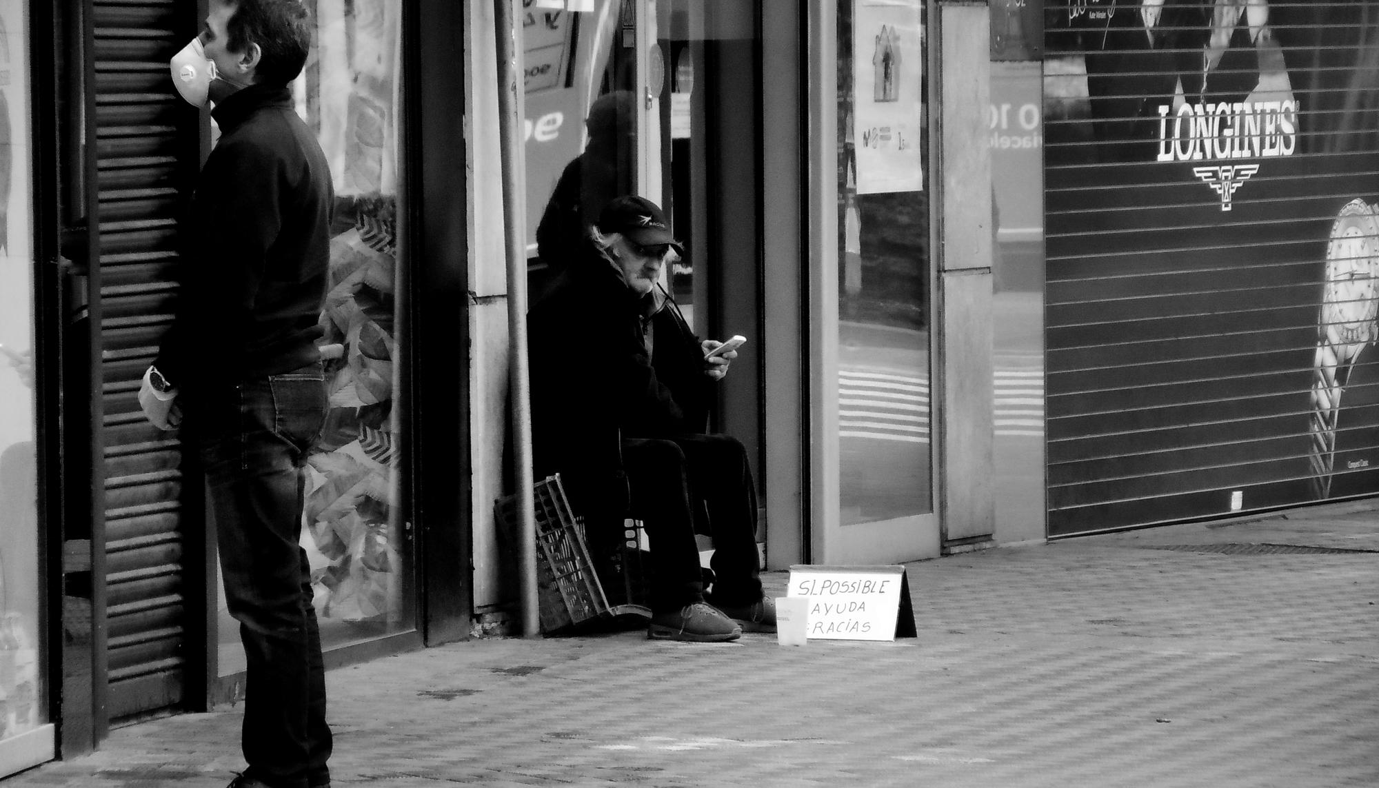 Mendigo y Cliente en tiempos de pandemia