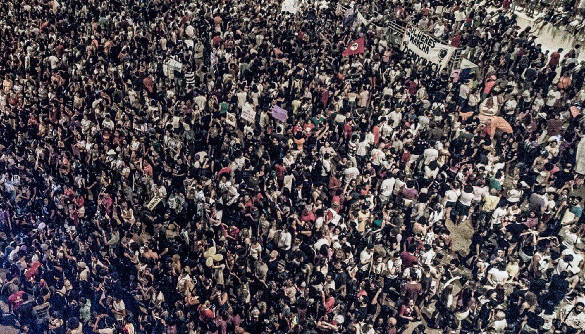 Manifestación contra Bolsonaro