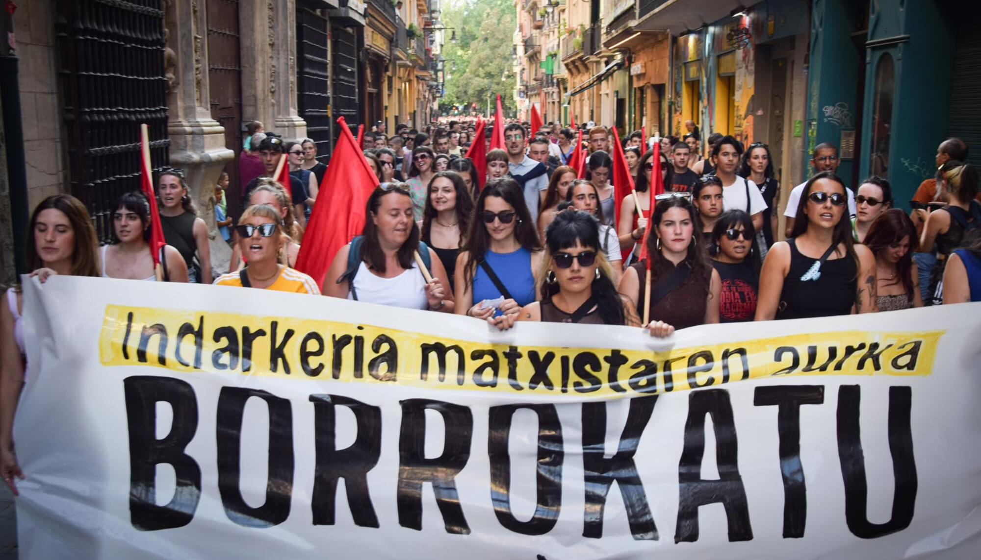 Itaian manifestazio Iruñean