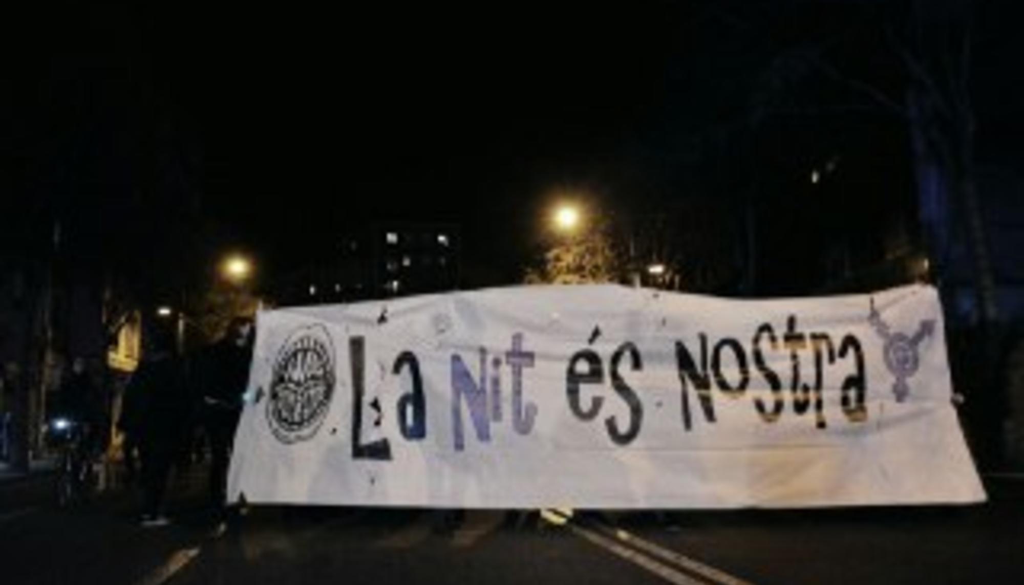 La nit es nostra -prehuelga 8M Barcelona