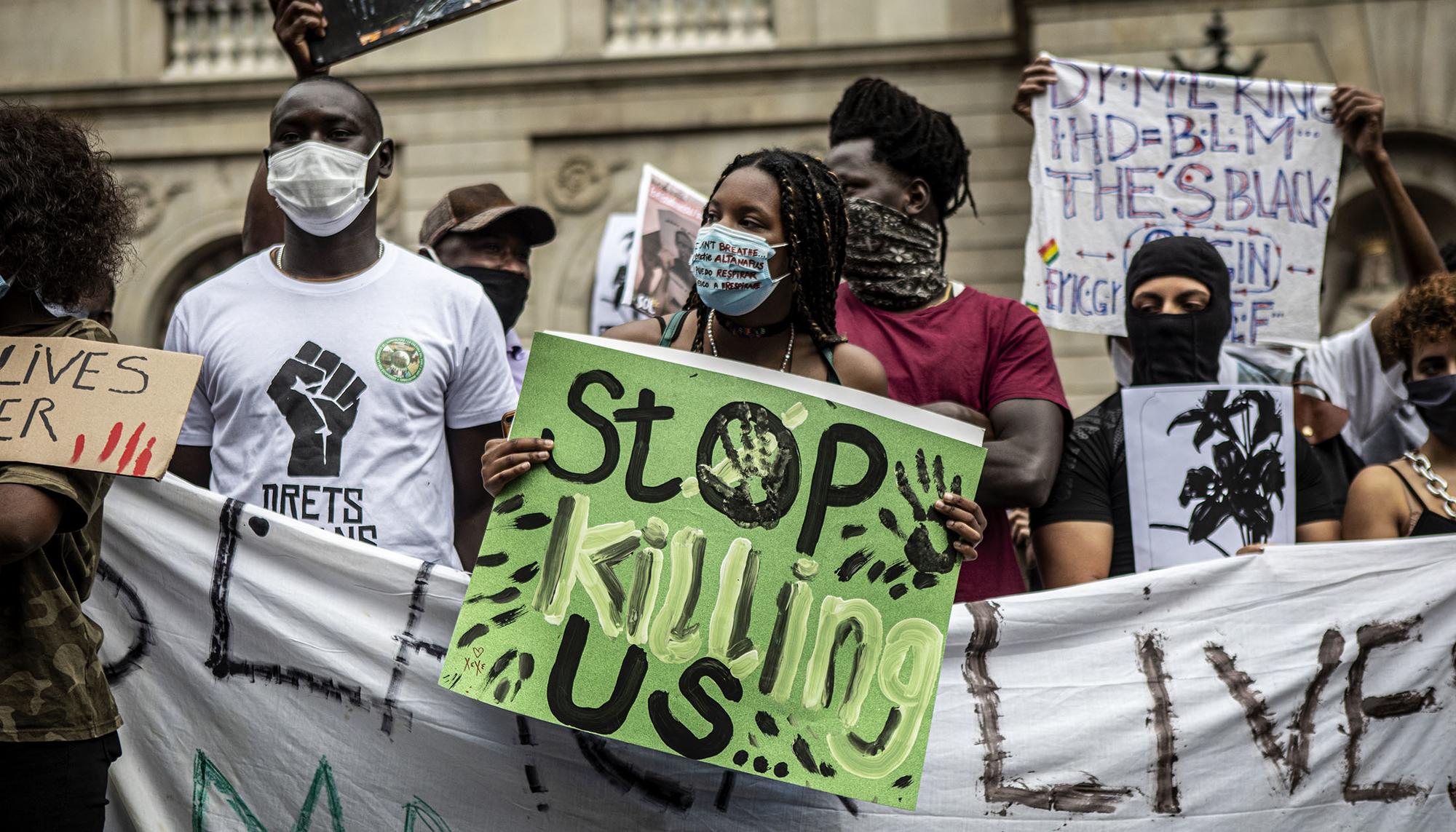 Concentracion Black Lives Matter Barcelona