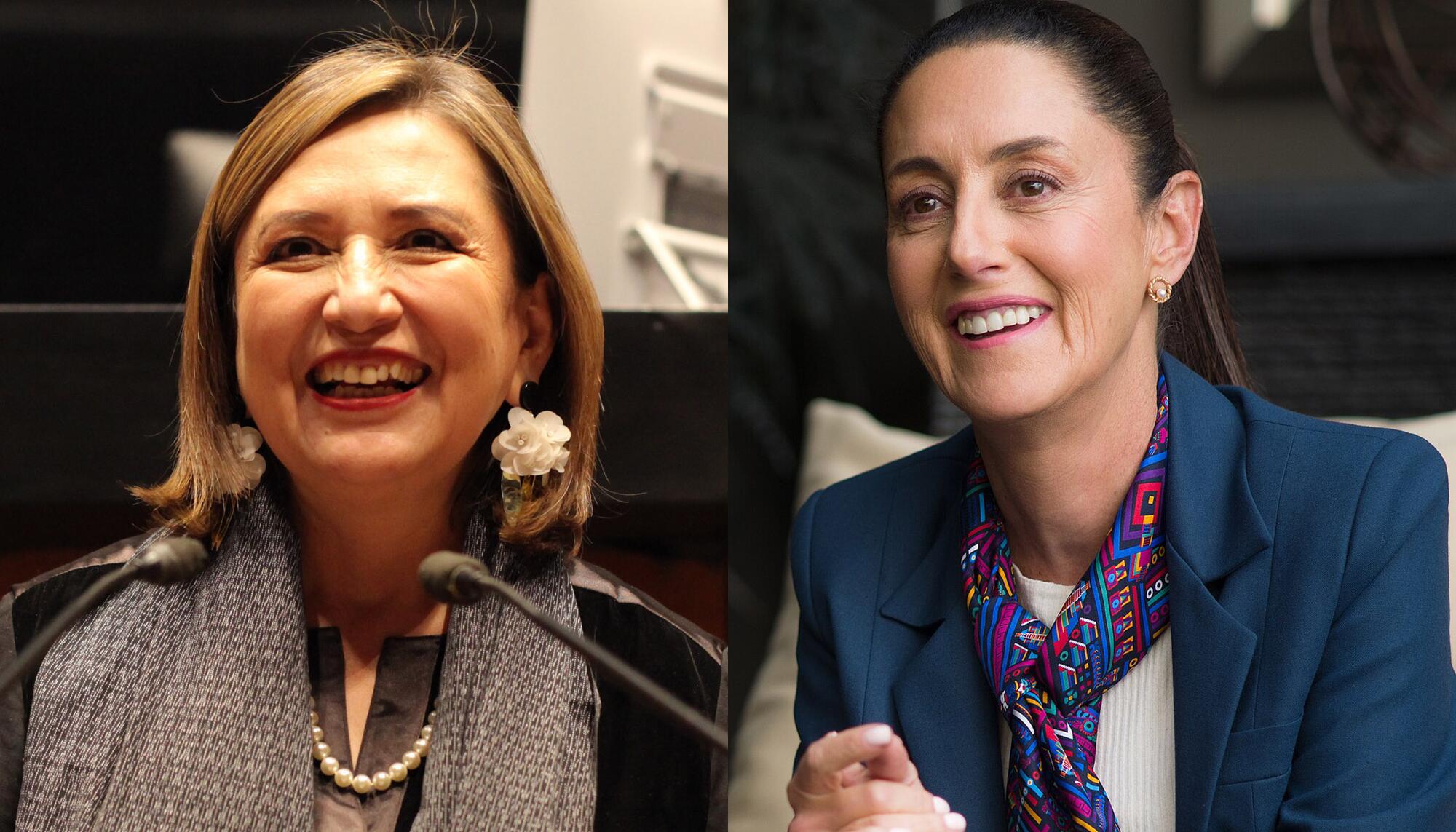 Claudia Sheinbaum y Xóchitl Gálvez
