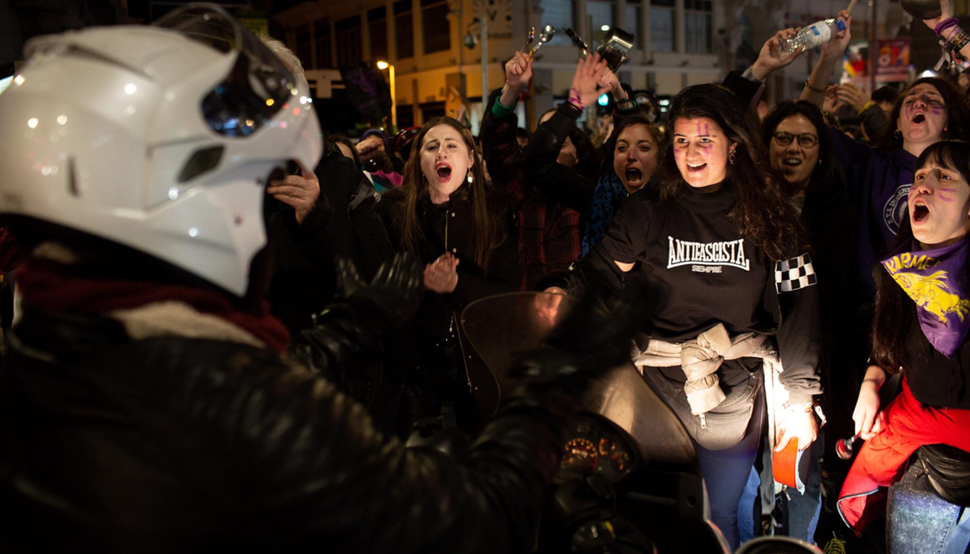 Caceralada por el 8M n la Puerta del Sol, Madrid - 18