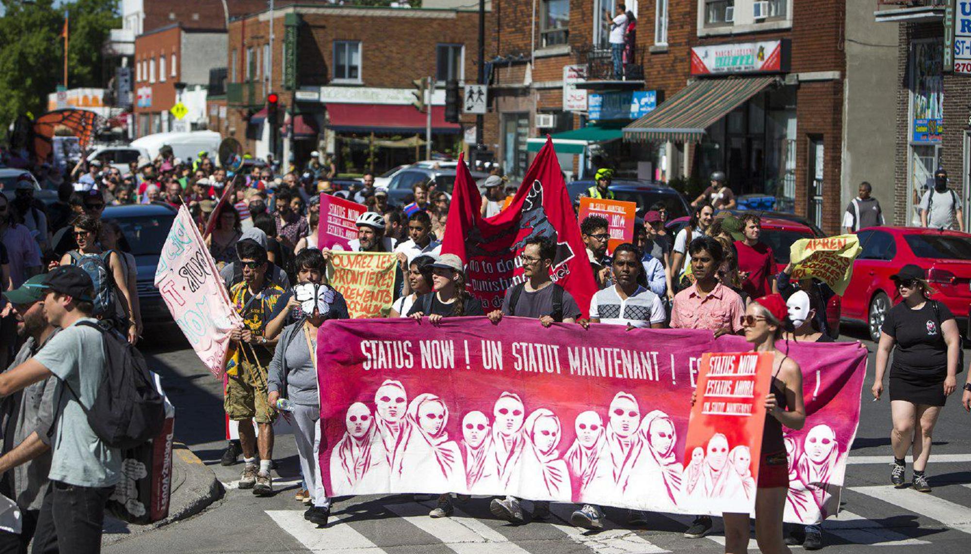 Canadá, marcha por la regularización - 2