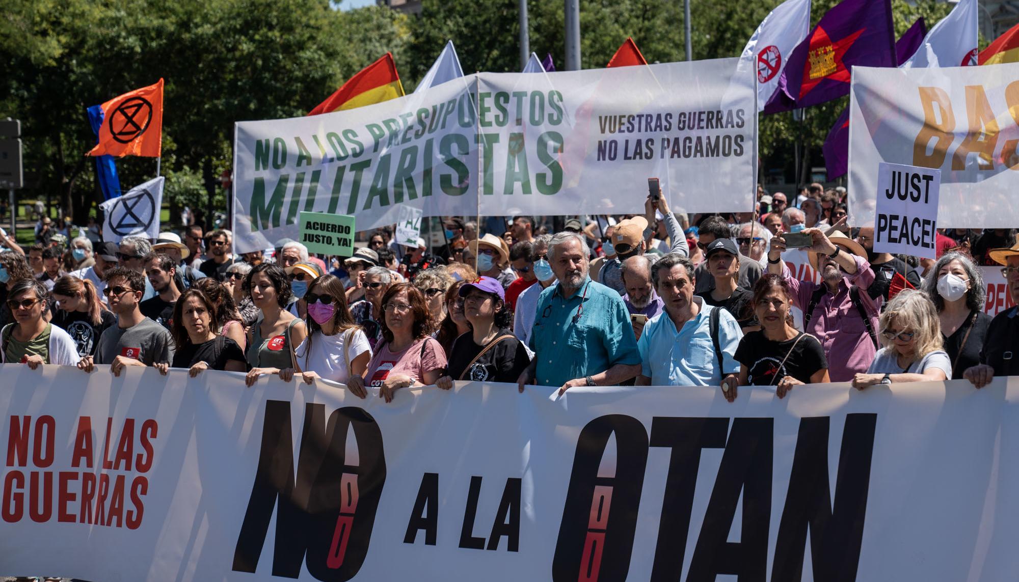 Manifestación contra la cumbre de la OTAN en Madrid - 20