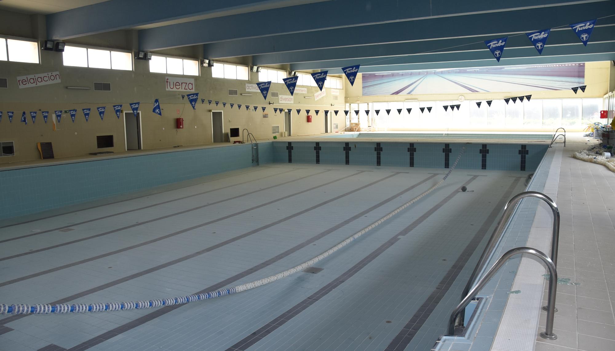 La piscina cubierta de Puerto Real, antes de las obras acometidas por Cooperactiva