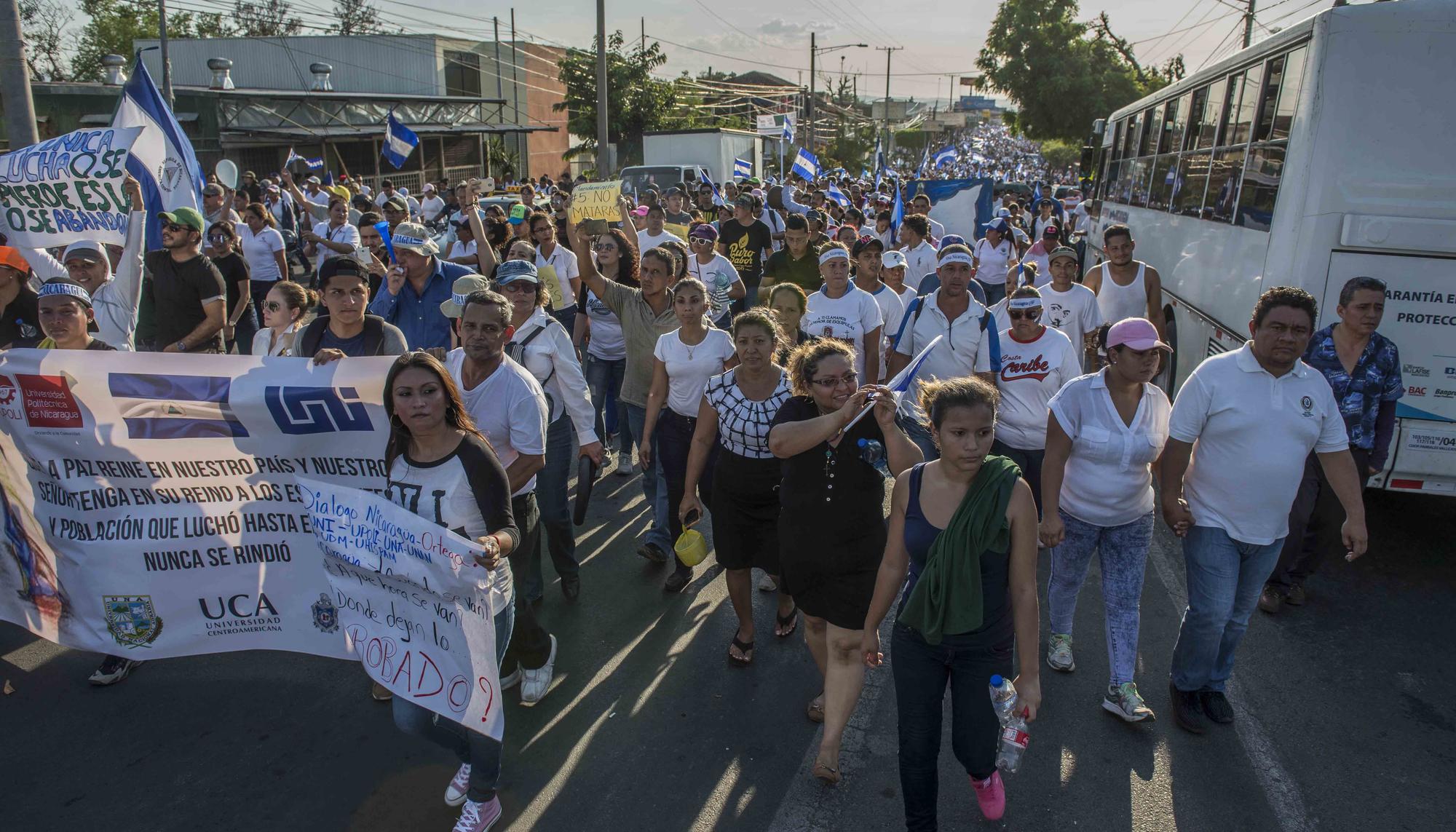 Upoli Nicaragua protestas contra Ortega
