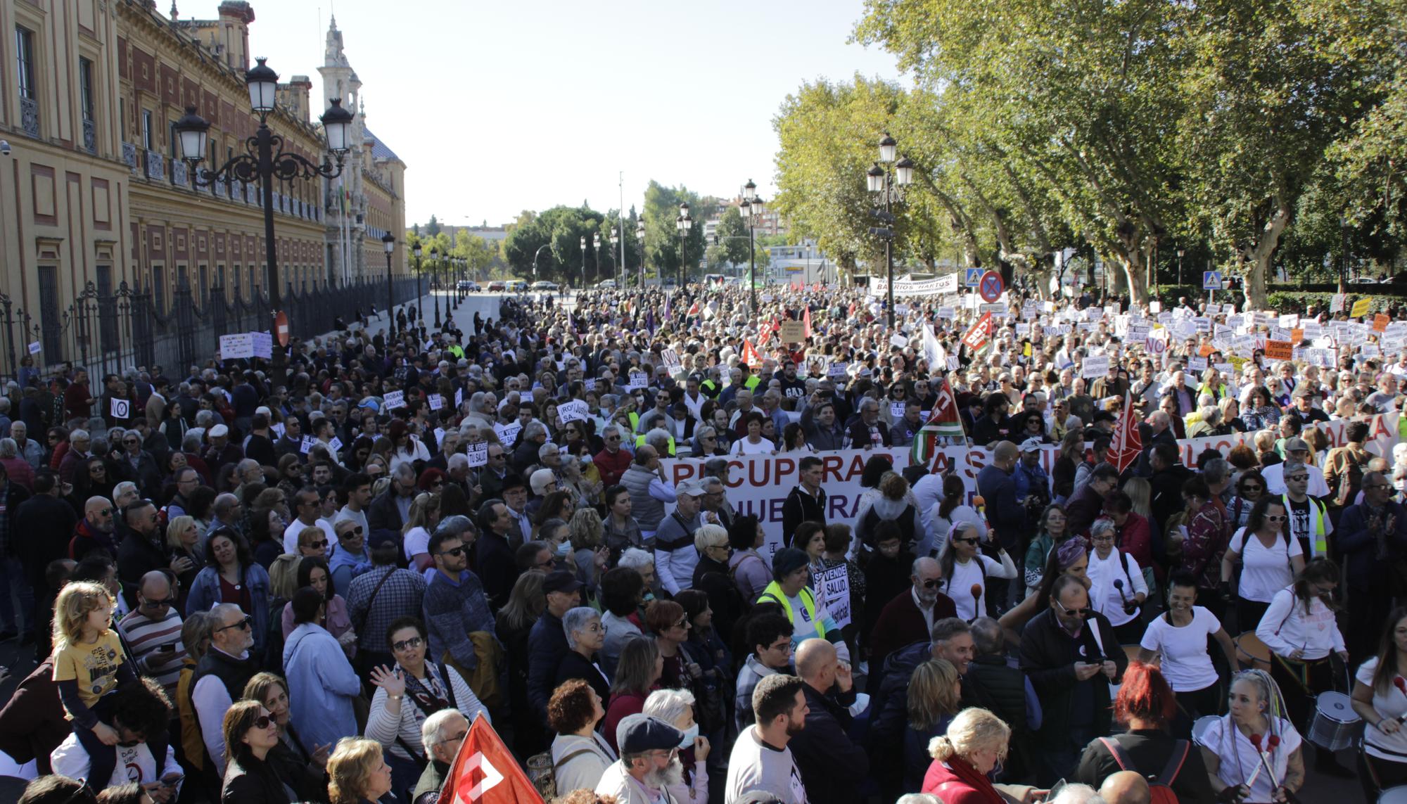 Manifestación Marea Blanca Sevilla 26 Noviembre