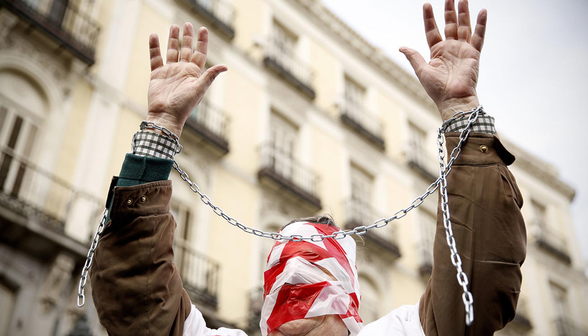 Manifestación contra la Ley Mordaza