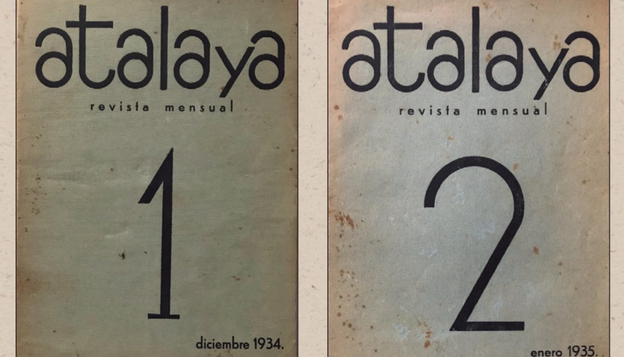 Revista Atalaya portadas