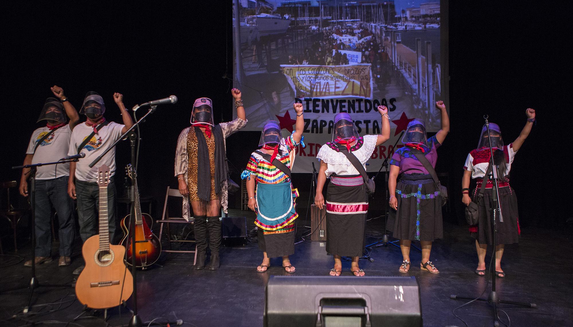 Bienvenida en Madrid al escuadrón 421 del EZLN - 1