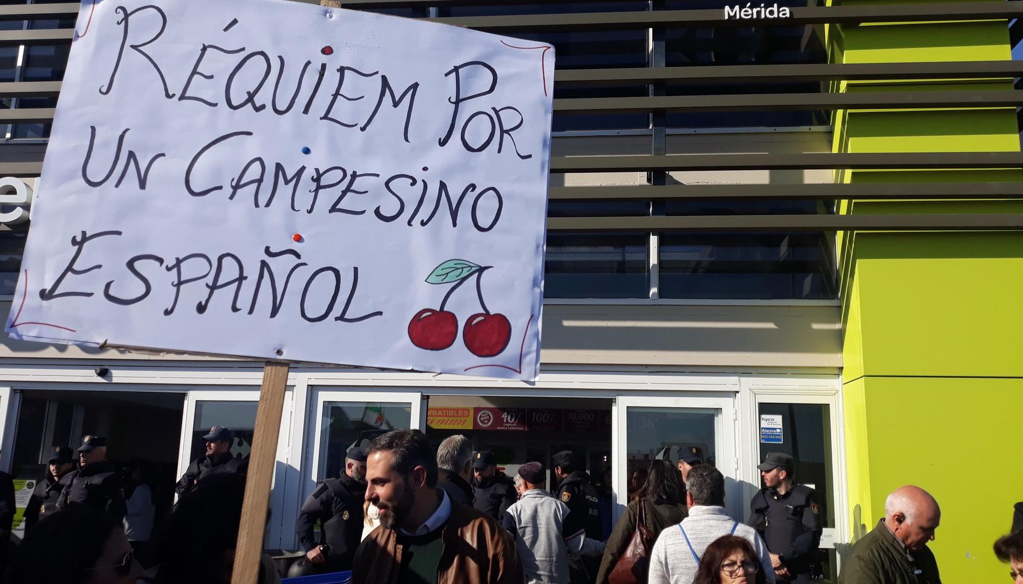 Agricultura, agricultores, carrefour, grandes superficies