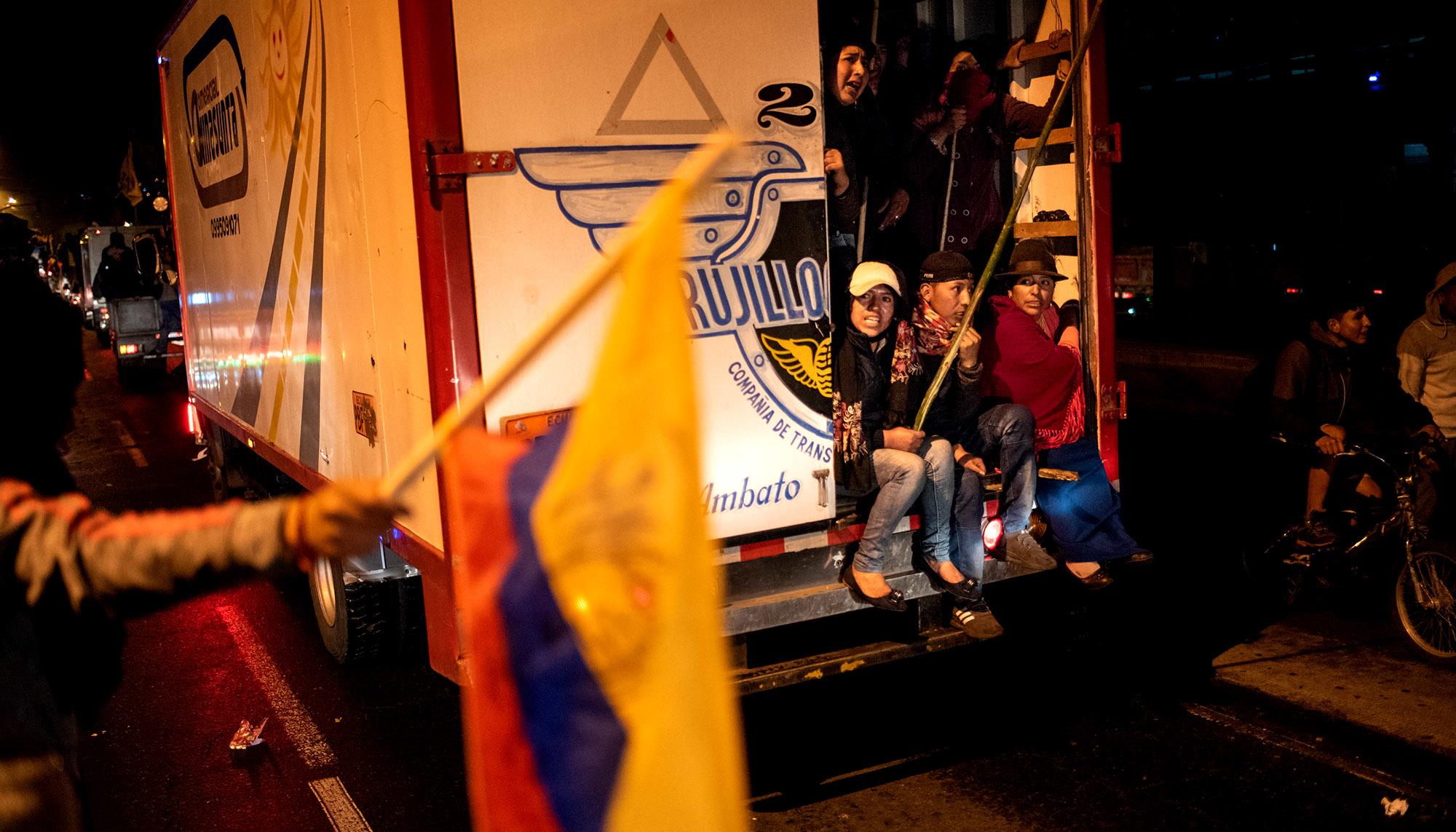 Paro nacional en Quito, Ecuador