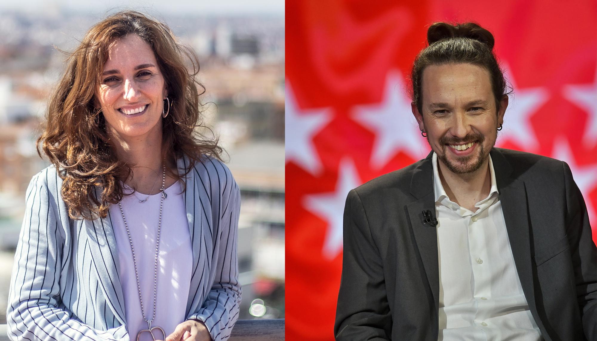 Mónica García y Pablo Iglesias