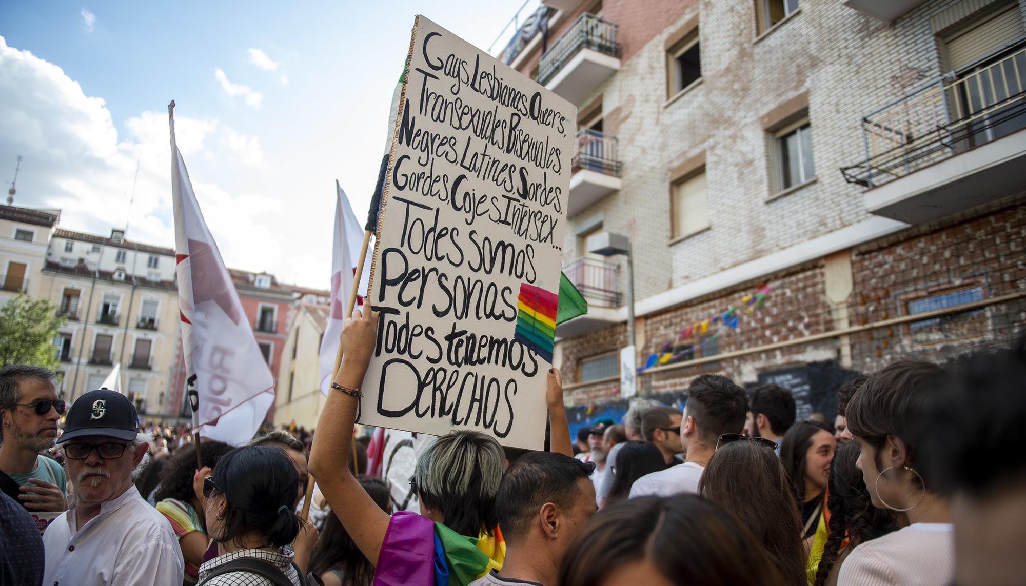 Orgullo Pancarta Todes Tenemos Derechos