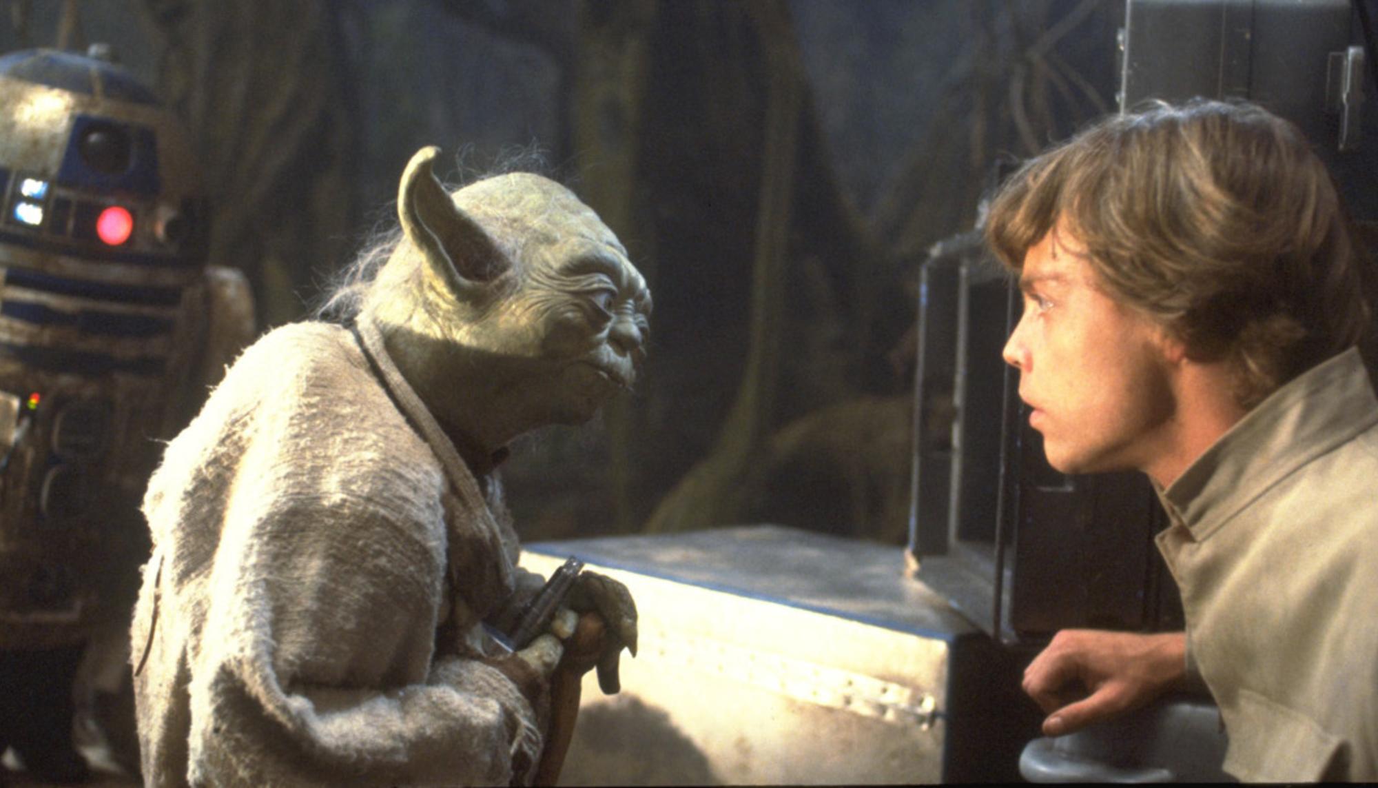 Luke Skywalker y Yoda