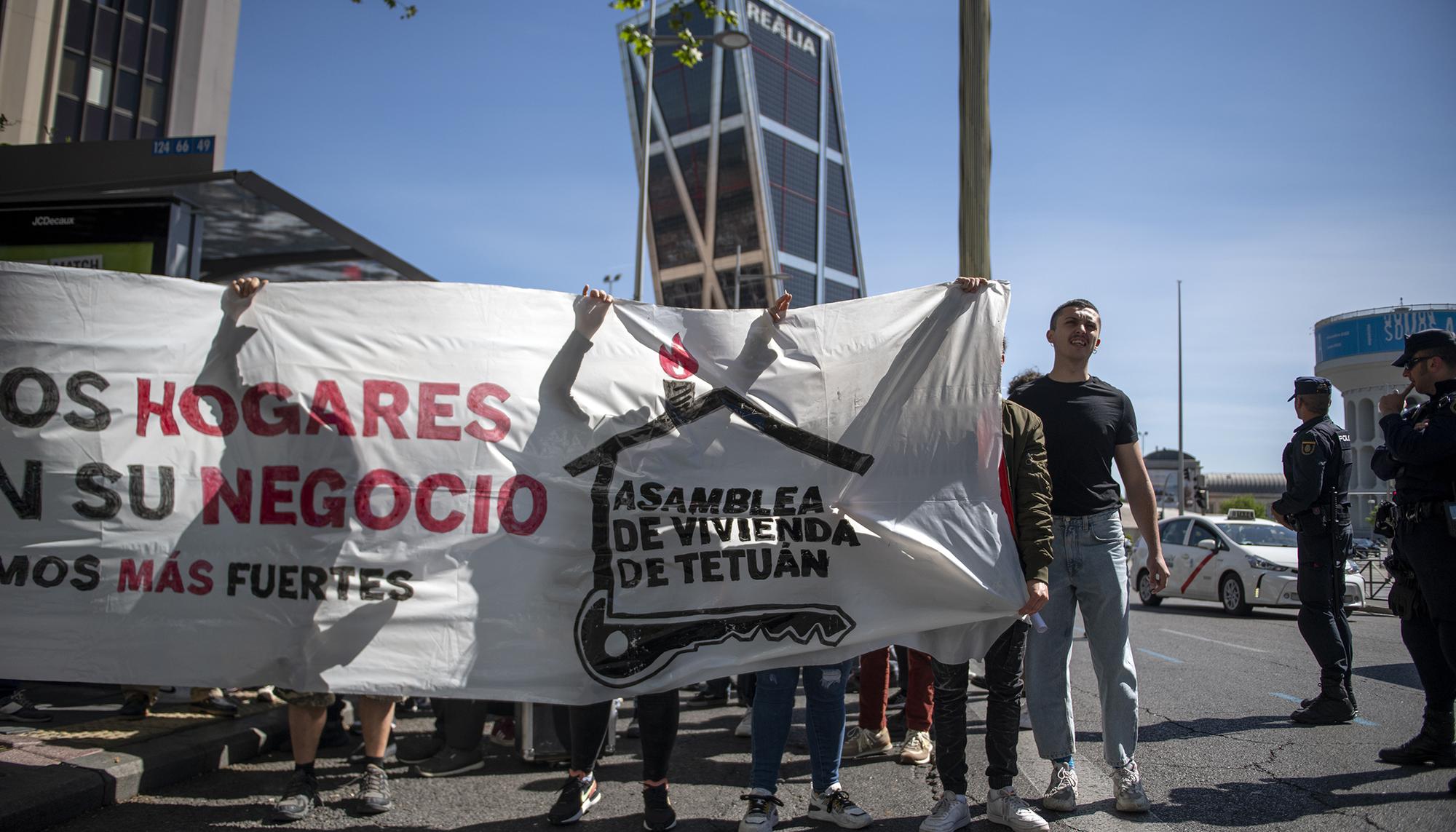 Manifestación derecho vivienda Tetuán - 1