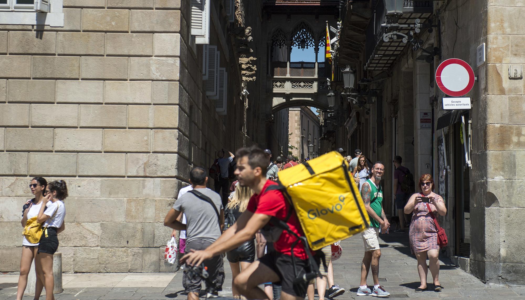 Rider de Glovo en Barcelona