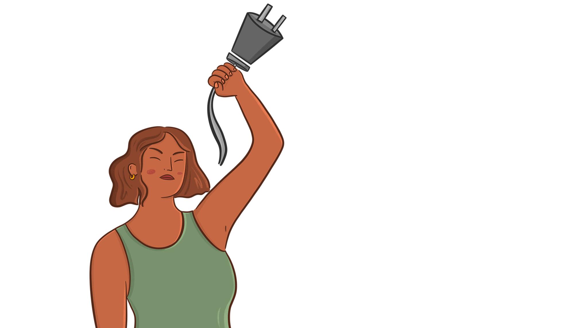 Ilustracion sobre soberanía teconológica. Autoría: Mireia Pujol