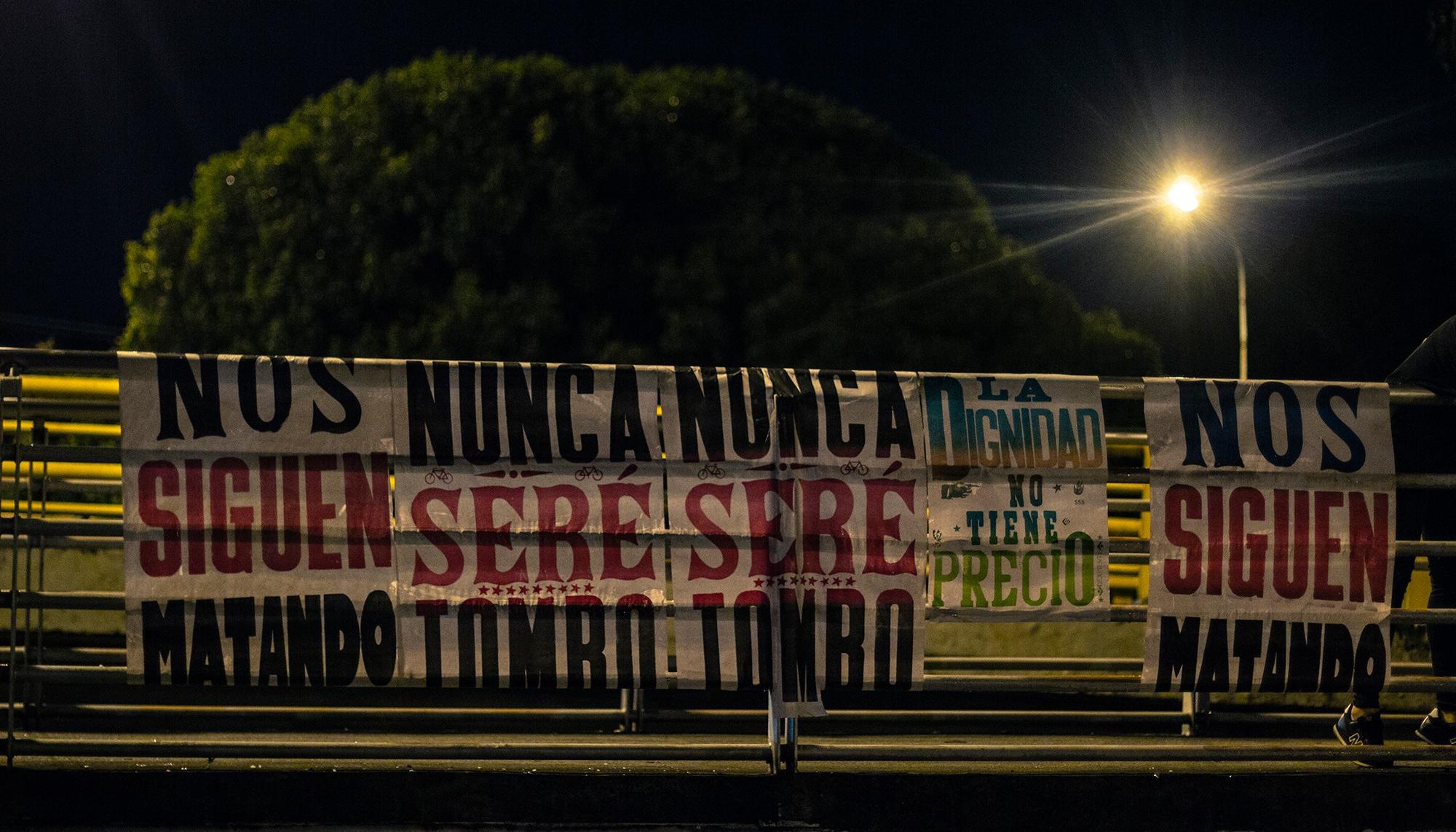 Tombo, palabra despectiva para referirse a la policía en Colombia.